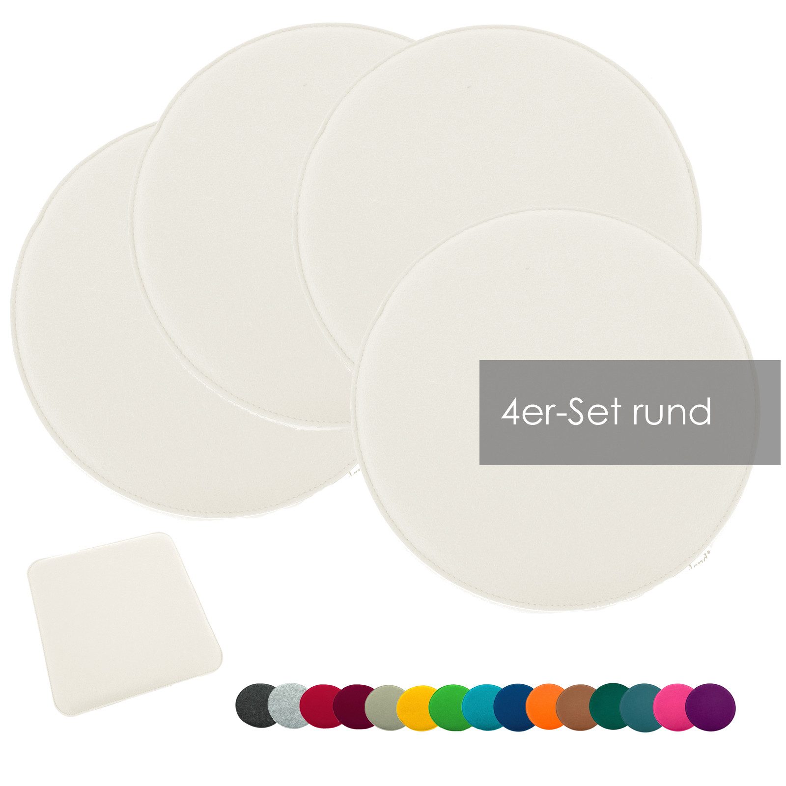 heimtexland Sitzkissen Filz Sitzauflage Stuhlkissen Bankkissen abwaschbar, günstig online kaufen