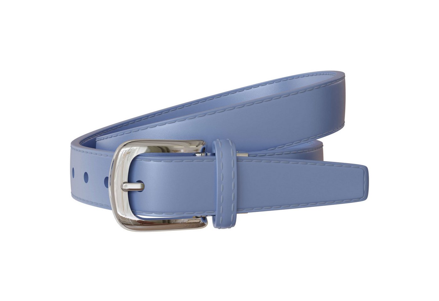 KMISSO Ledergürtel Damen Spalt Leder Gürtel 30mm Sommer Farben Silberne Schließe 30696 (1-St) im eleganten Look