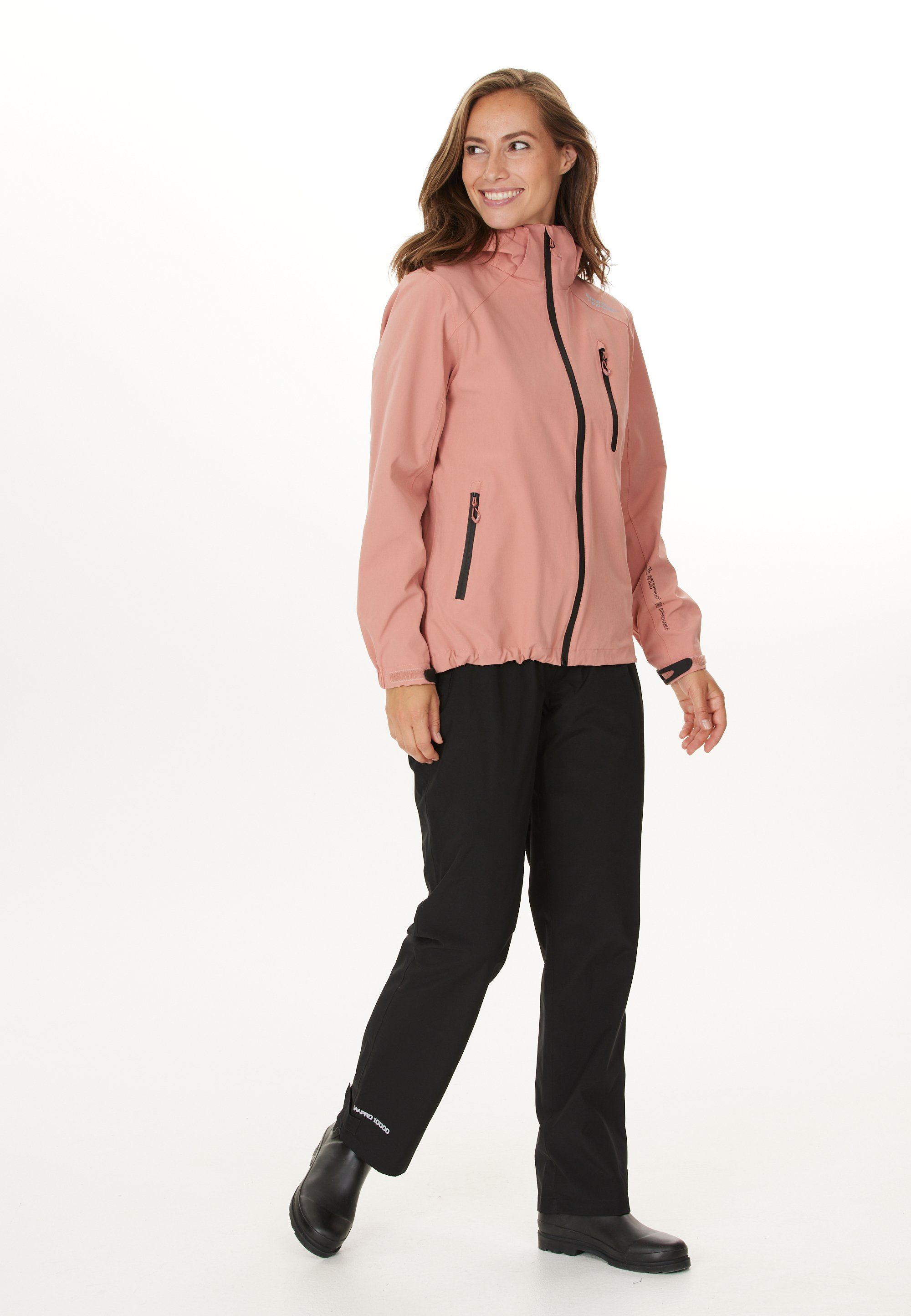 REPORT Beschichtung WEATHER CAMELIA Outdoorjacke mit W-PRO15000 wasserdichter rosa