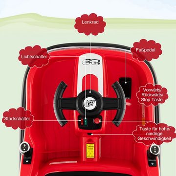 COSTWAY Elektro-Kinderauto 12V Autoscooter, 360 Grad drehbar