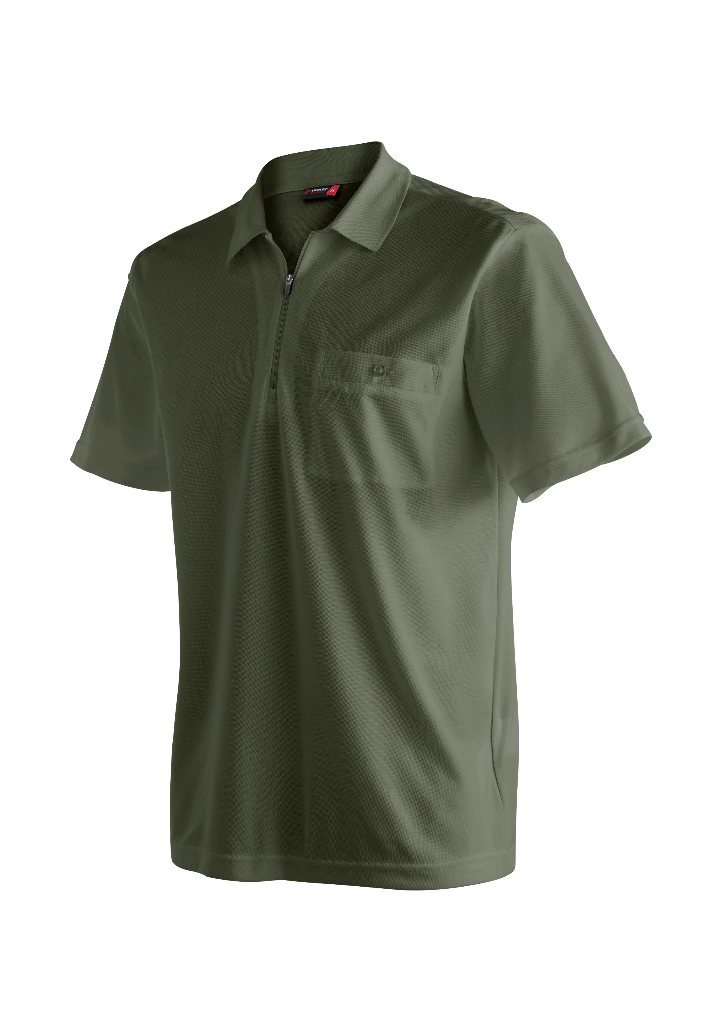 Maier Sports Poloshirt Arwin 2.0 Herren Polo kurzarm, leichtes Shirt, Funktionsshirt mit Kragen Reg Fit