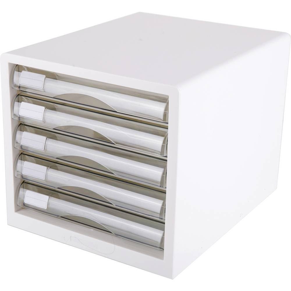 Deli Schubladenbox D360202 Schubladenbox DIN A4 Anzahl der Schubfächer: 5