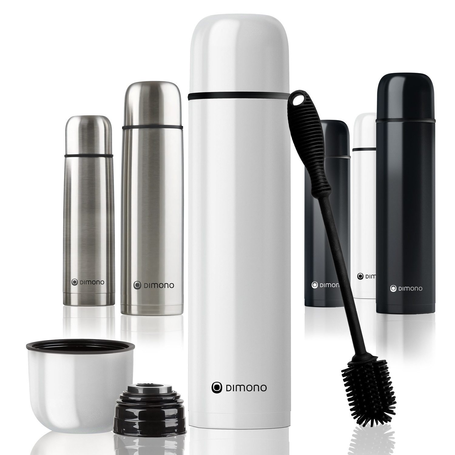 Goods+Gadgets Thermoflasche Edelstahl Thermoskanne Thermosflasche, doppelwandiger Thermobecher Isolierkanne