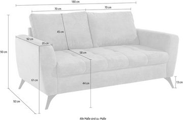 INOSIGN 2,5-Sitzer Lörby, Belastbarkeit bis 140kg pro Sitzplatz, auch mit Aqua clean-Bezug