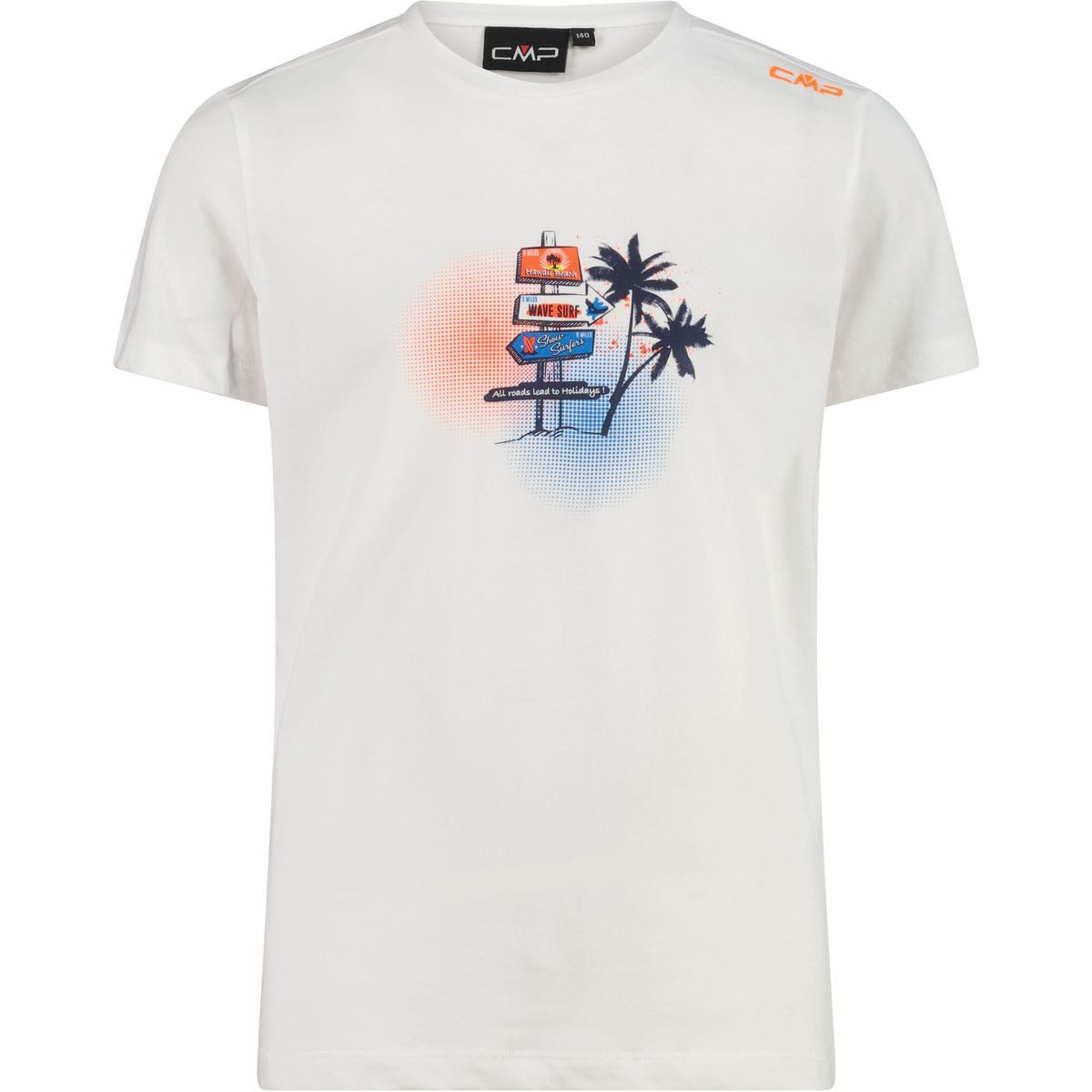 CMP Funktionsshirt KID T-shirt Bequemes Baumwoll-T-Shirt mit sommerlichen Details, ideal für
