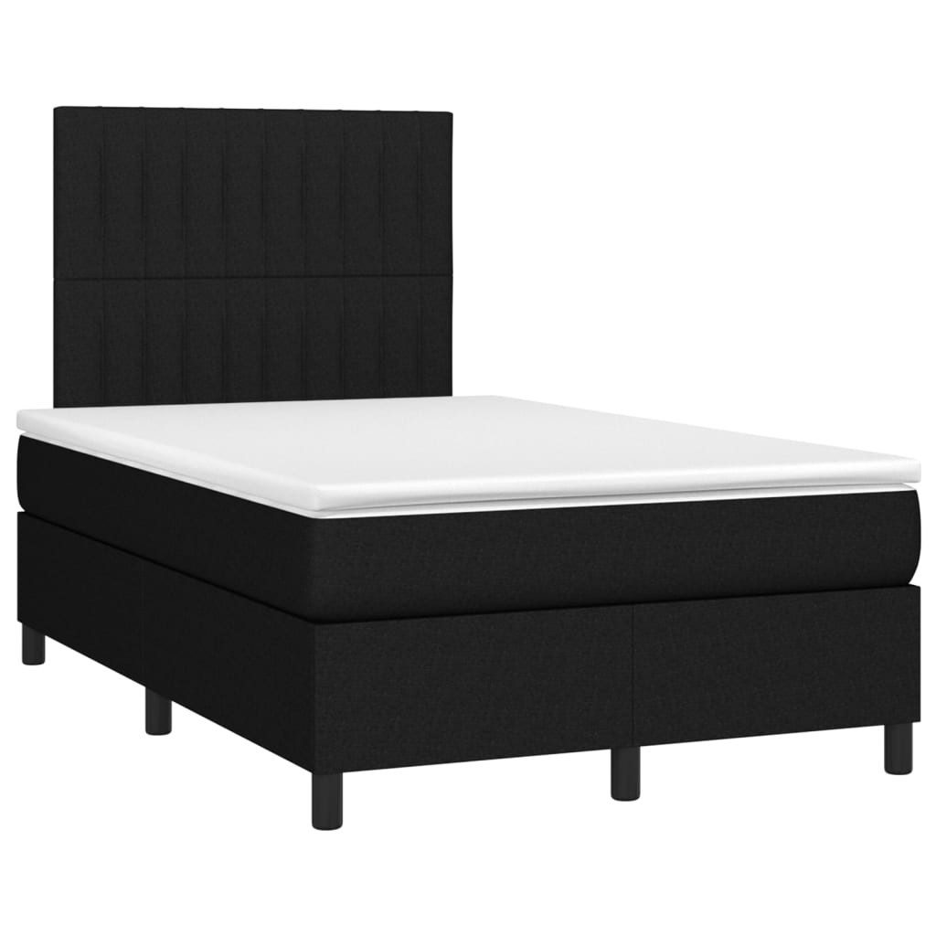 vidaXL Bett Boxspringbett mit Matratze Schwarz günstig online kaufen