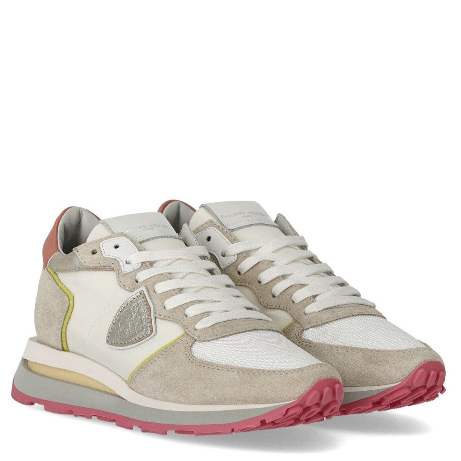 PHILIPPE MODEL PHILIPPE MODEL Sneaker TROPEZ HAUTE LOW WOMAN aus Leder - Weiß Sneaker