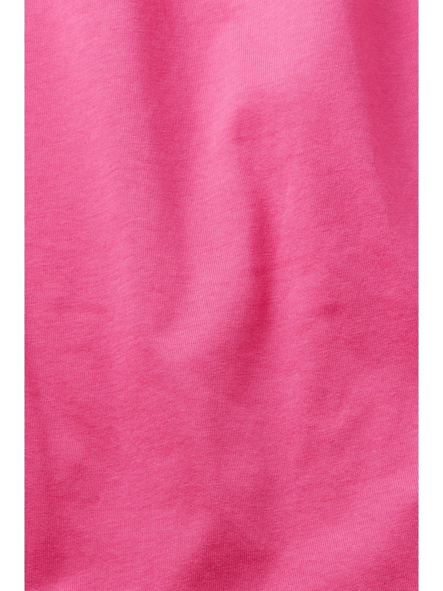 mit (1-tlg) edc FUCHSIA Esprit PINK Herz-Print T-Shirt by T-Shirt