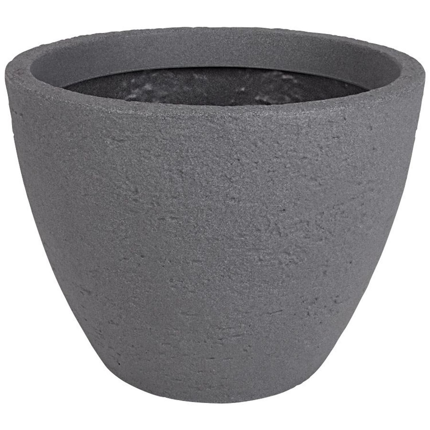 Jelenia Plast Pflanzkübel Pflanztopf grau Steinoptik günstig online kaufen
