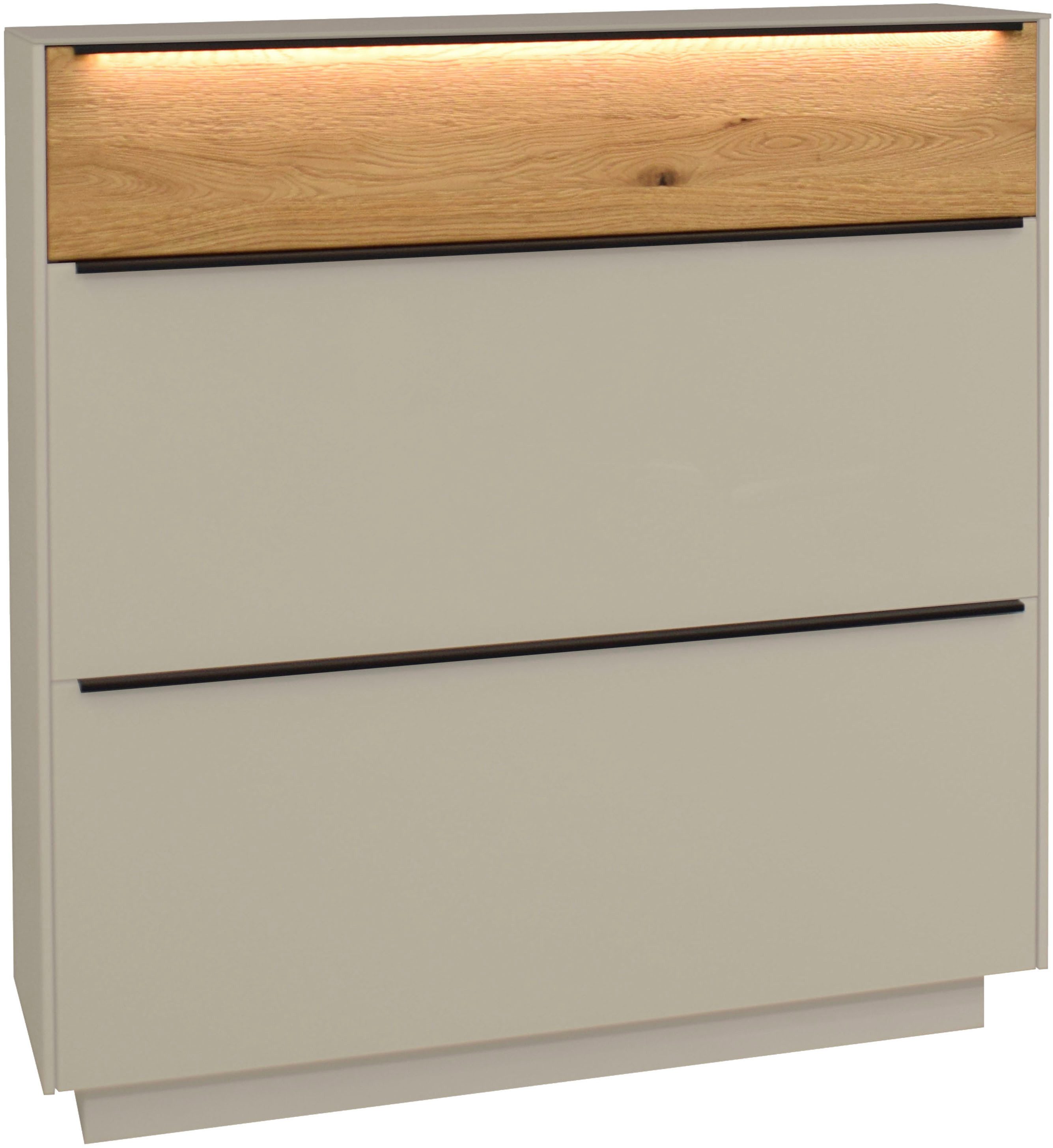 Mäusbacher Schuhschrank Nova Garderobe inkl. Metallschuhkörbe und Griffbeleuchtung BHT 107 x 110 x 32 cm