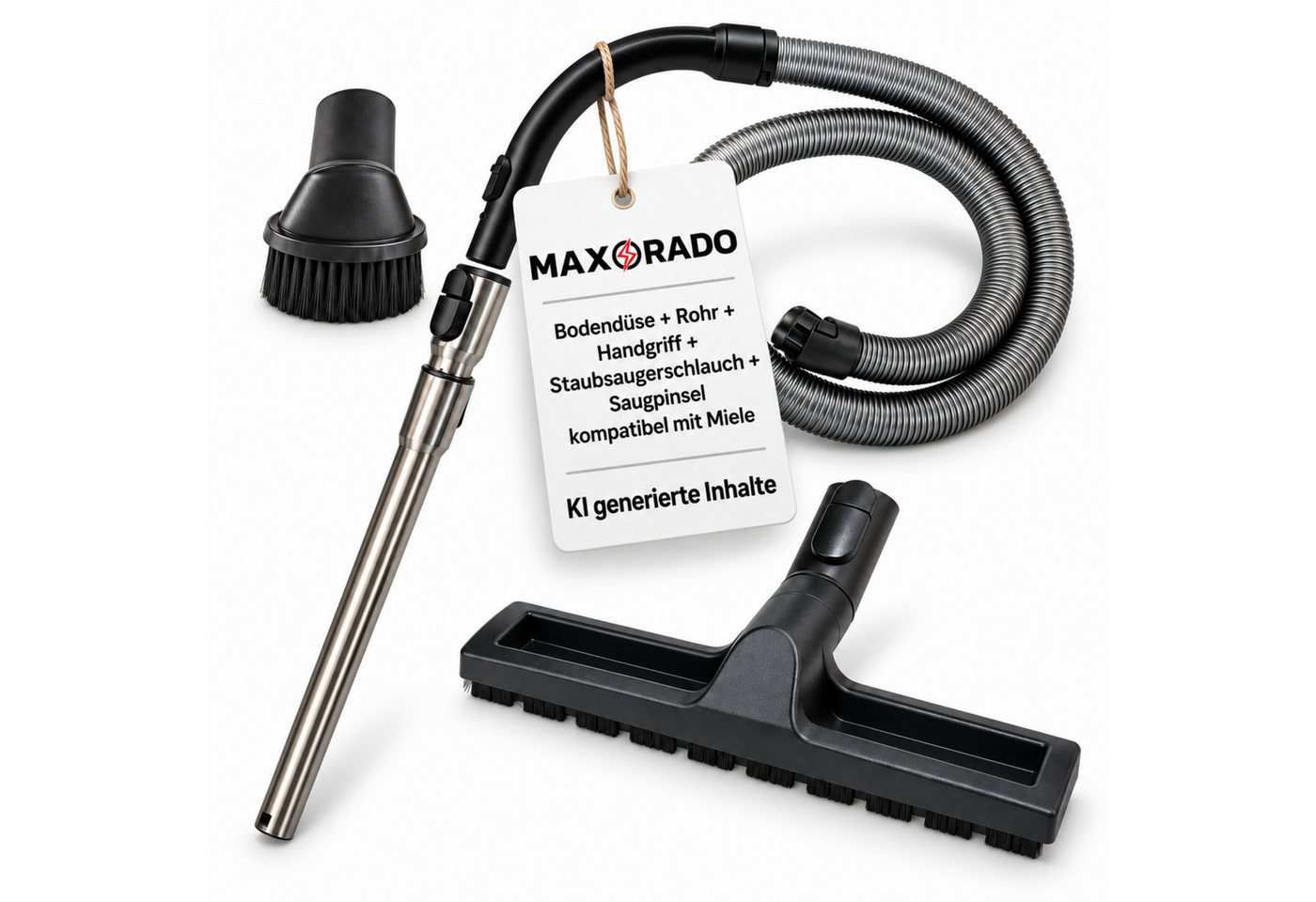 Maxorado Staubsaugerschlauch Bodendüse Rohr Griff Schlauch Staubsauger Ersatzteile für Miele C3 S8, Zubehör für Miele S8310, Miele S8330, Miele S8340, Miele S8310, Miele S8390, Miele S8320, S8590 S8360 S8370 S8380 S8510 S8520 Zubehör