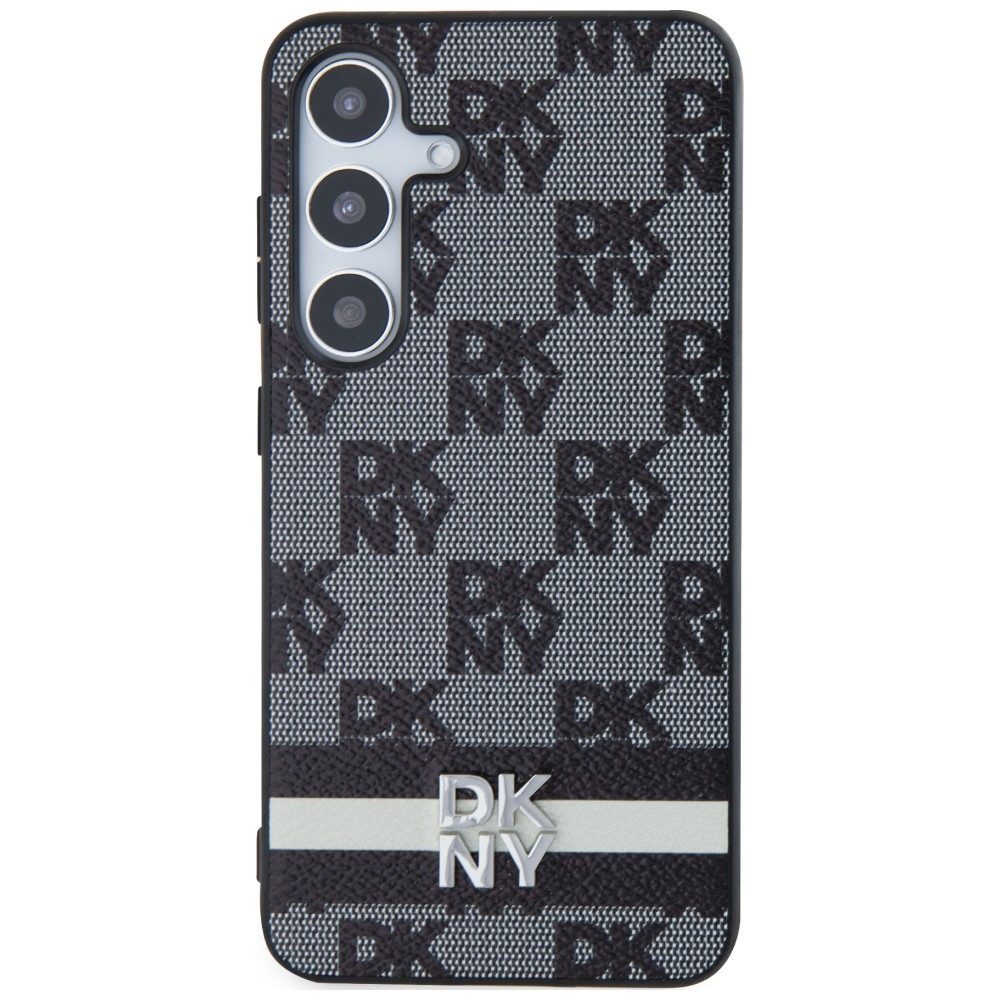 DKNY Handyhülle Schutzhülle Backcover, Kariertes Monogrammmuster, schlanke Passform