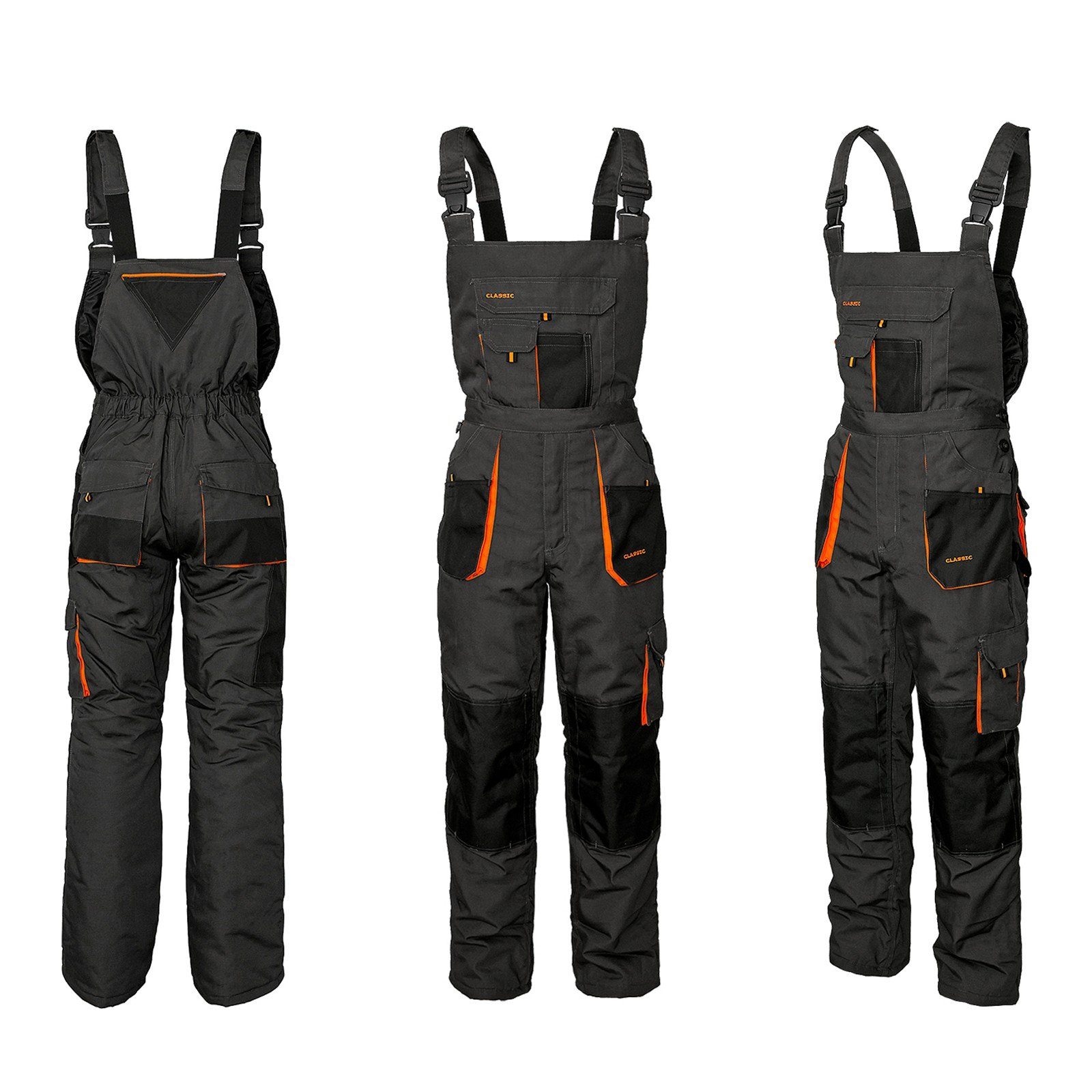Artmas Arbeitslatzhose Winter Latzhose Arbeitslatzhose Schutzhose Berufshose gefüttert