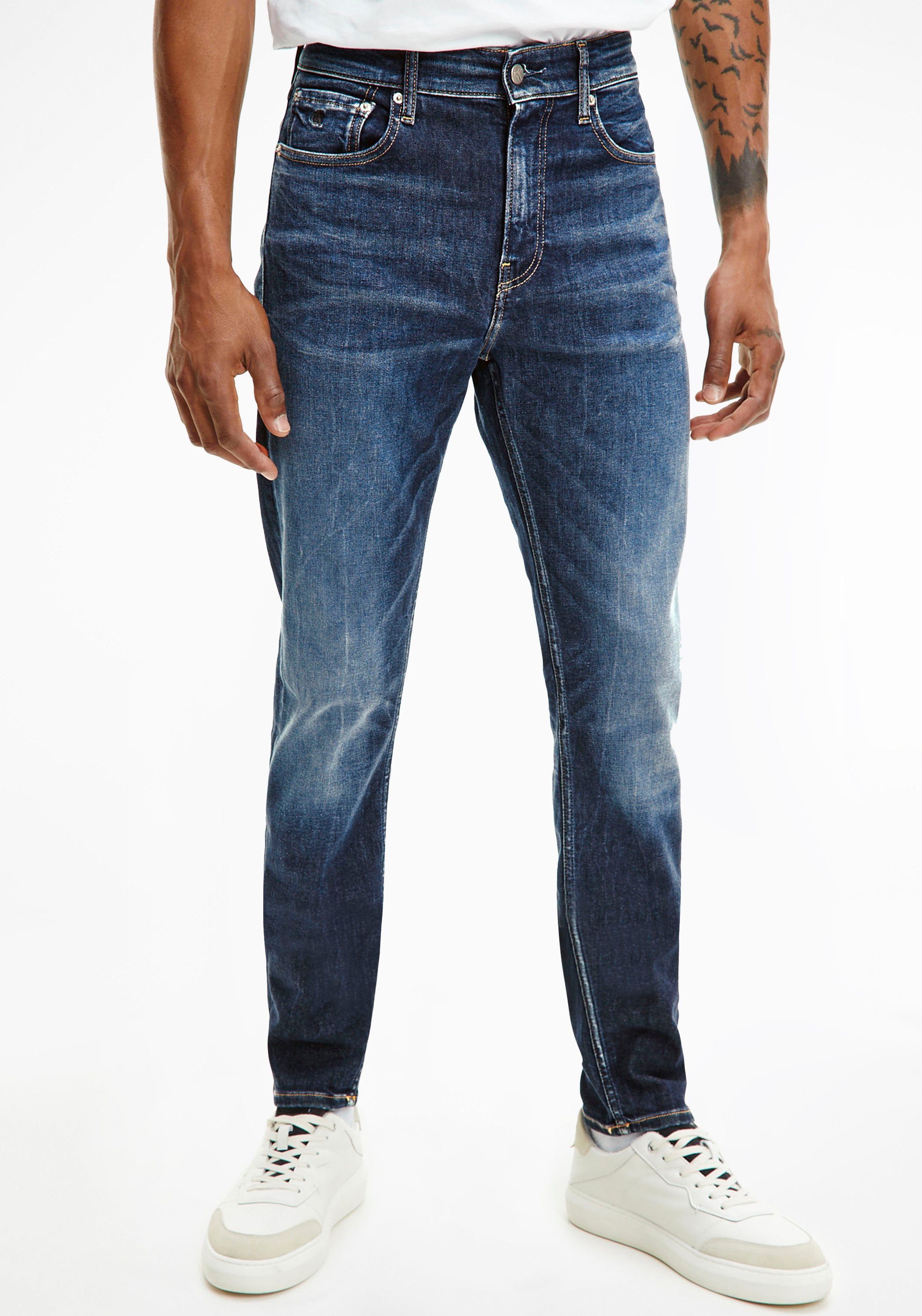 Calvin Klein Jeans Slim-fit-Jeans SLIM TAPER darkblue