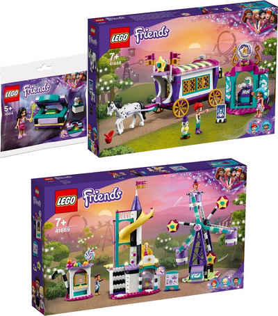 LEGO® Konstruktions-Spielset »Friends 3er Set: 30414 Emmas Zaubertruhe - Polybag«