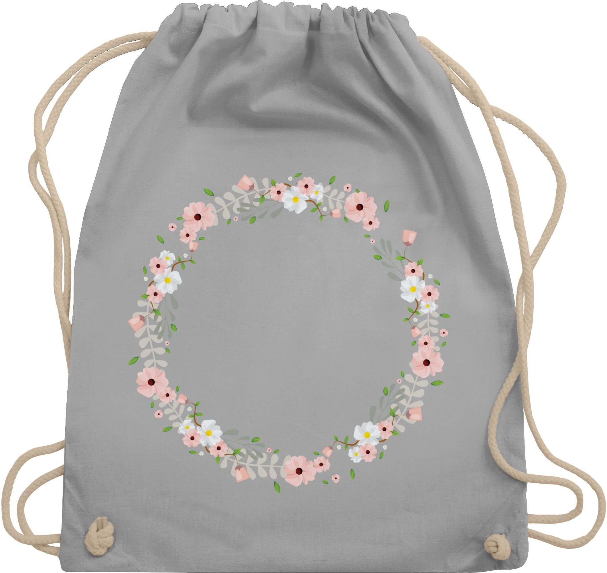 Shirtracer Turnbeutel Blumenkranz, Blumen & Blüten Kleider