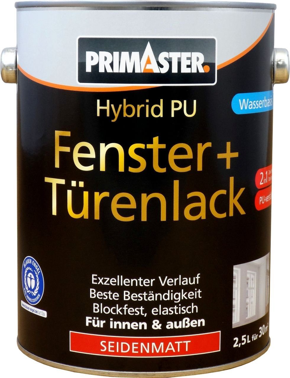 Primaster Lack Primaster Hybrid-PU Fenster- u. Türenlack 2,5 L