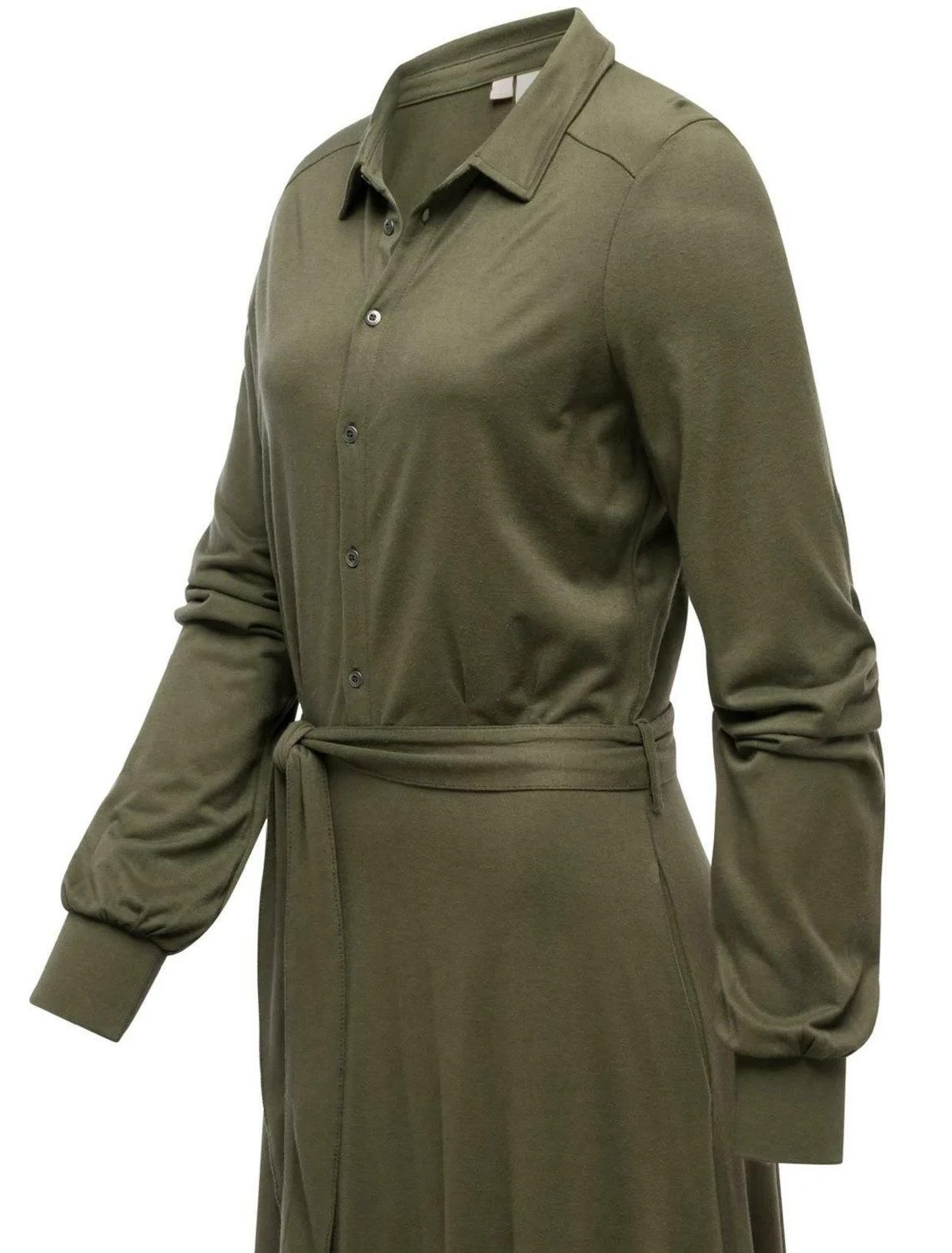 Ragwear Hemdblusenkleid Ragwear Plantee Dress (1-tlg) Blusenkragen, Taillengürtel, Seitentaschen