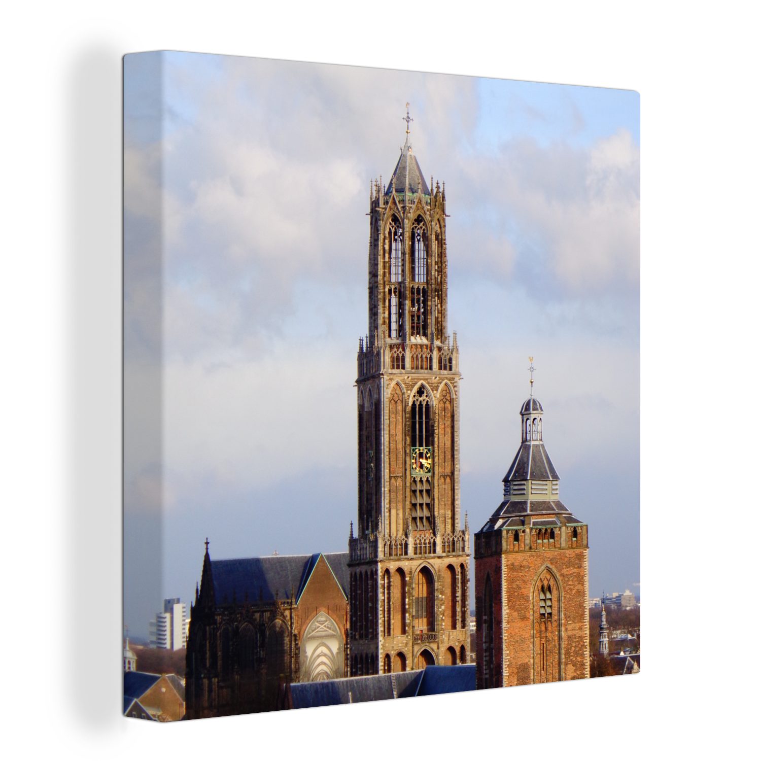 OneMillionCanvasses® Leinwandbild Domturm - Niederlande - Utrecht, (1 St), Leinwand Bilder für Wohnzimmer Schlafzimmer
