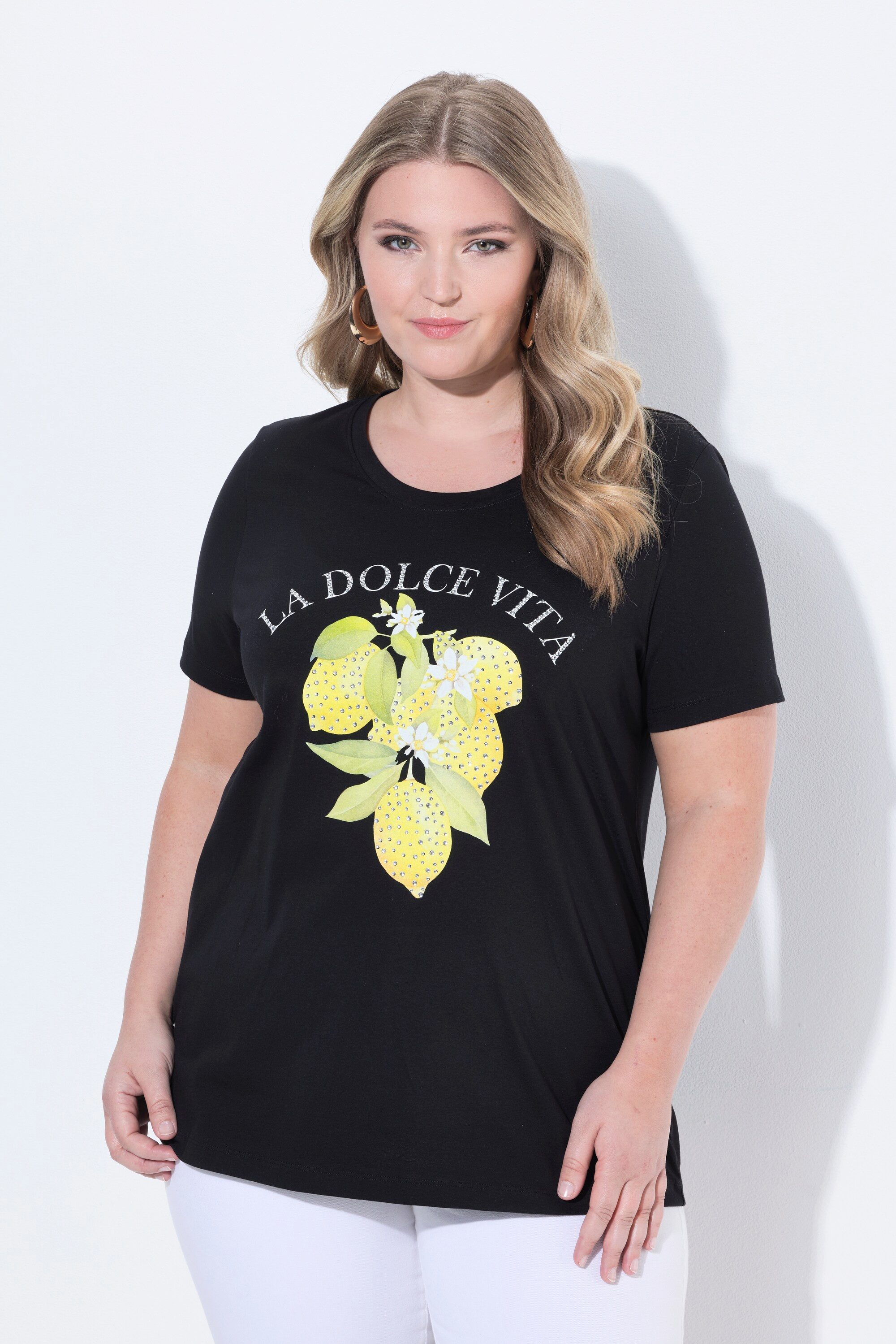 MIAMODA T-Shirt T-Shirt Comfort Fit Zitronen-Motiv