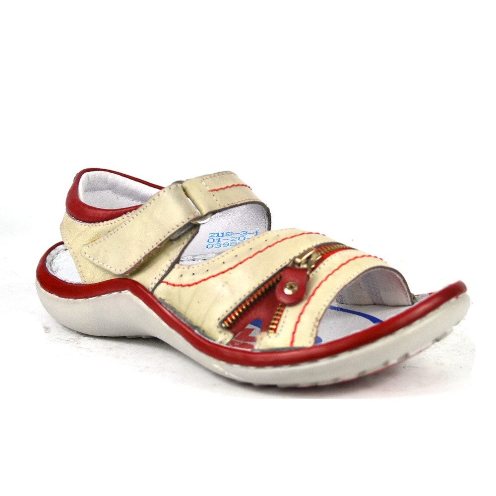 KRISBUT Leder Sandalen Sandale Grau