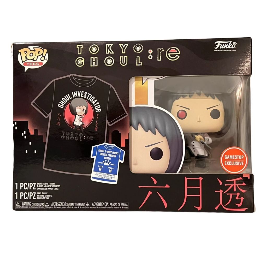 Funko Sammelfigur Funko Pop Tees Tokyo Ghoul: RE Toru Mutsuki Figur & Shirt Medium