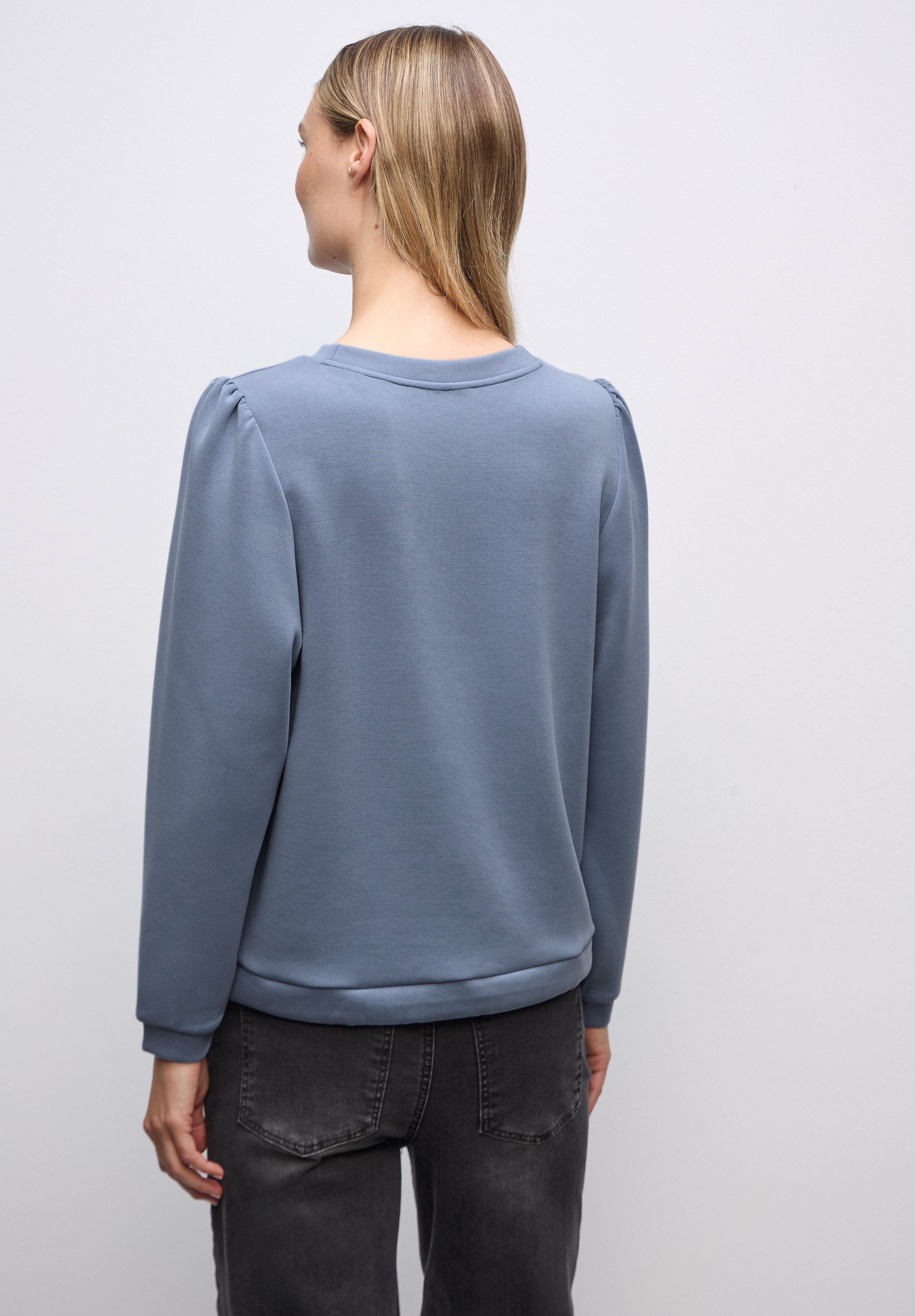 STREET ONE Langarmshirt mit Tunnelzug am günstig online kaufen