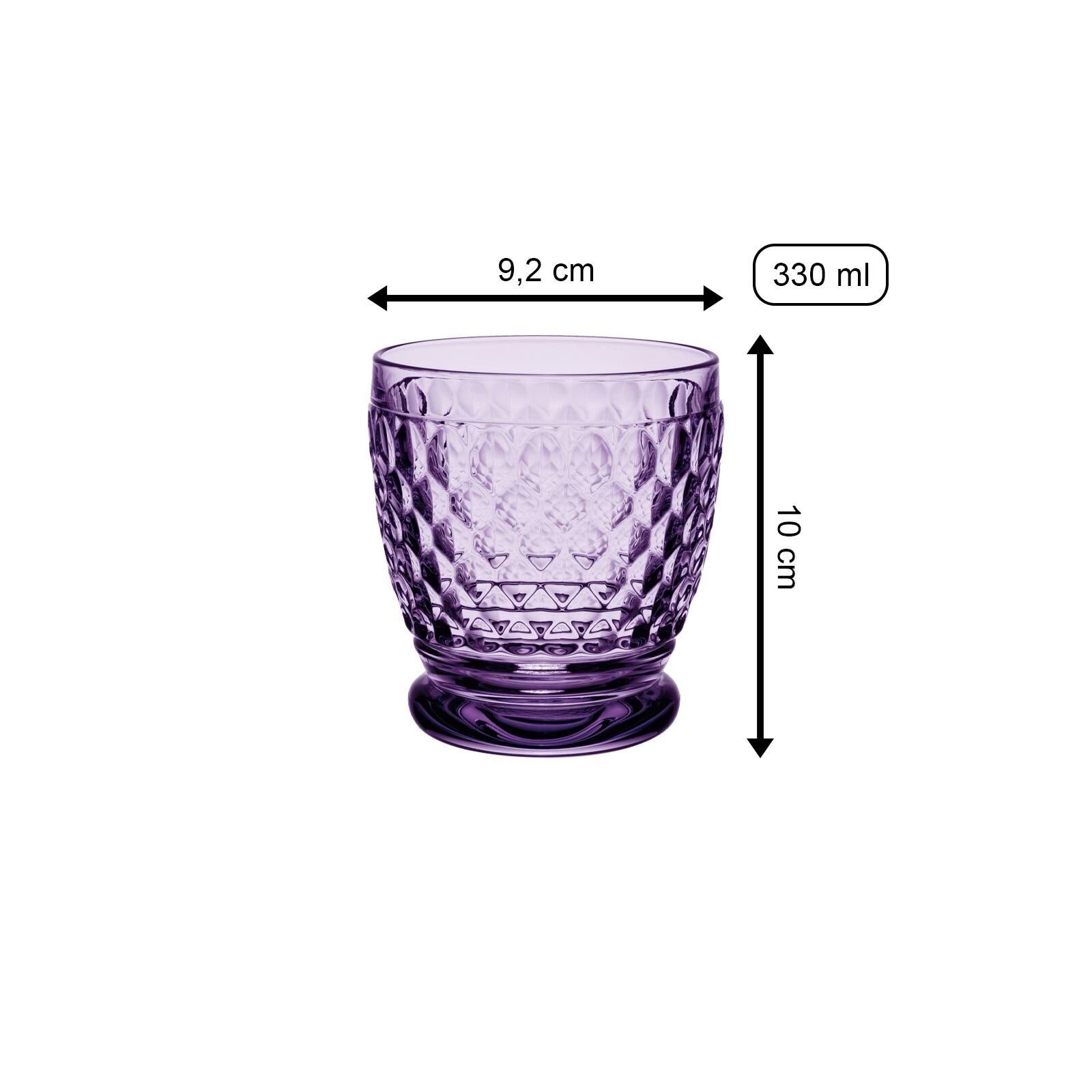 Glas Whiskyglas ml & Boch 4er 330 Boston Coloured Villeroy Lavender Becher Set,