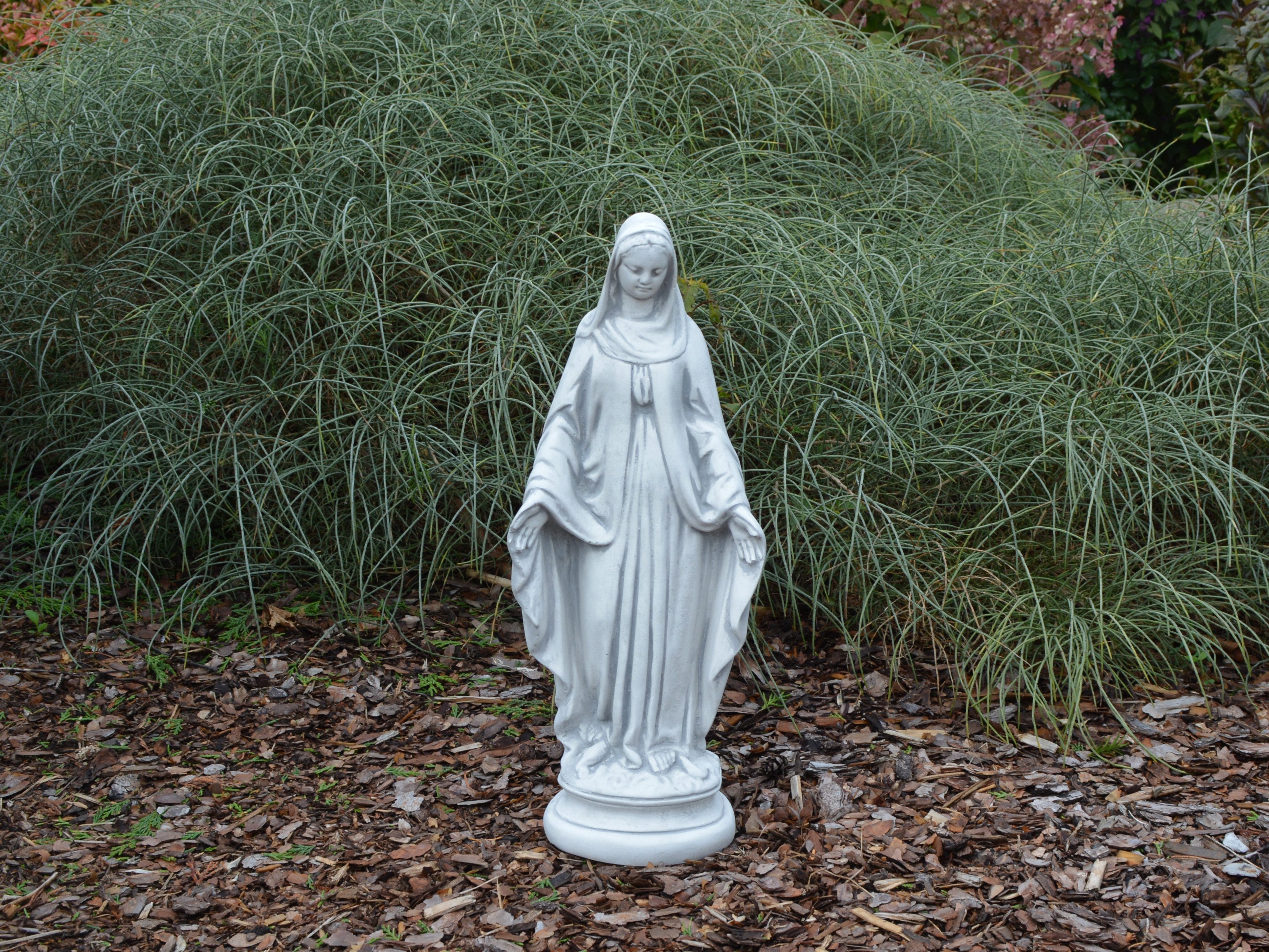 gartendekoparadies.de Gartenfigur Madonna Statue für den Garten, Steinfigur, H. 43 cm, 5 kg, Frostsicher