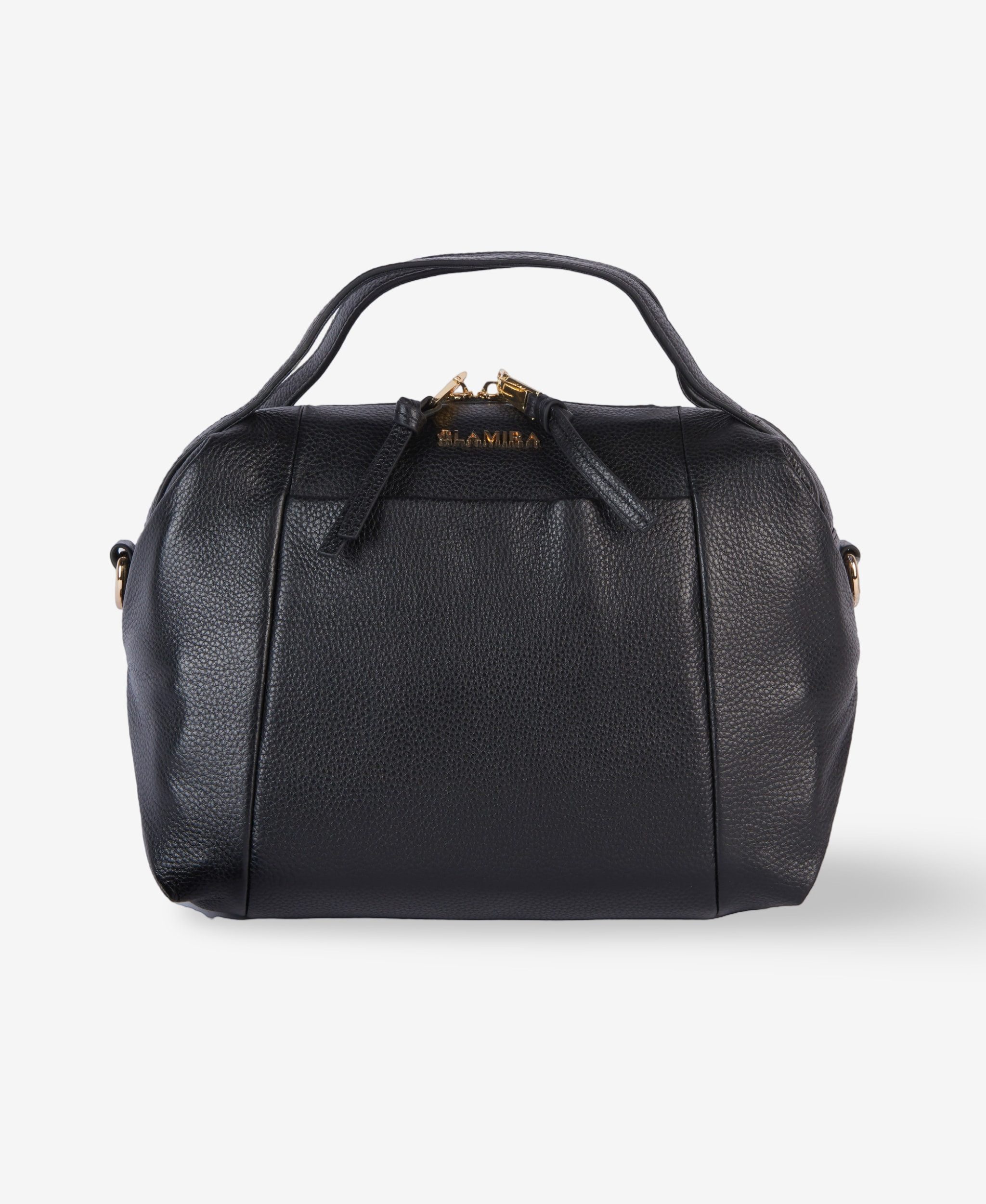 GLAMIRA Handtasche UrbanSphere Schwarze Henkeltasche (1-tlg), echt Leder, mit geräumigem Hauptfach