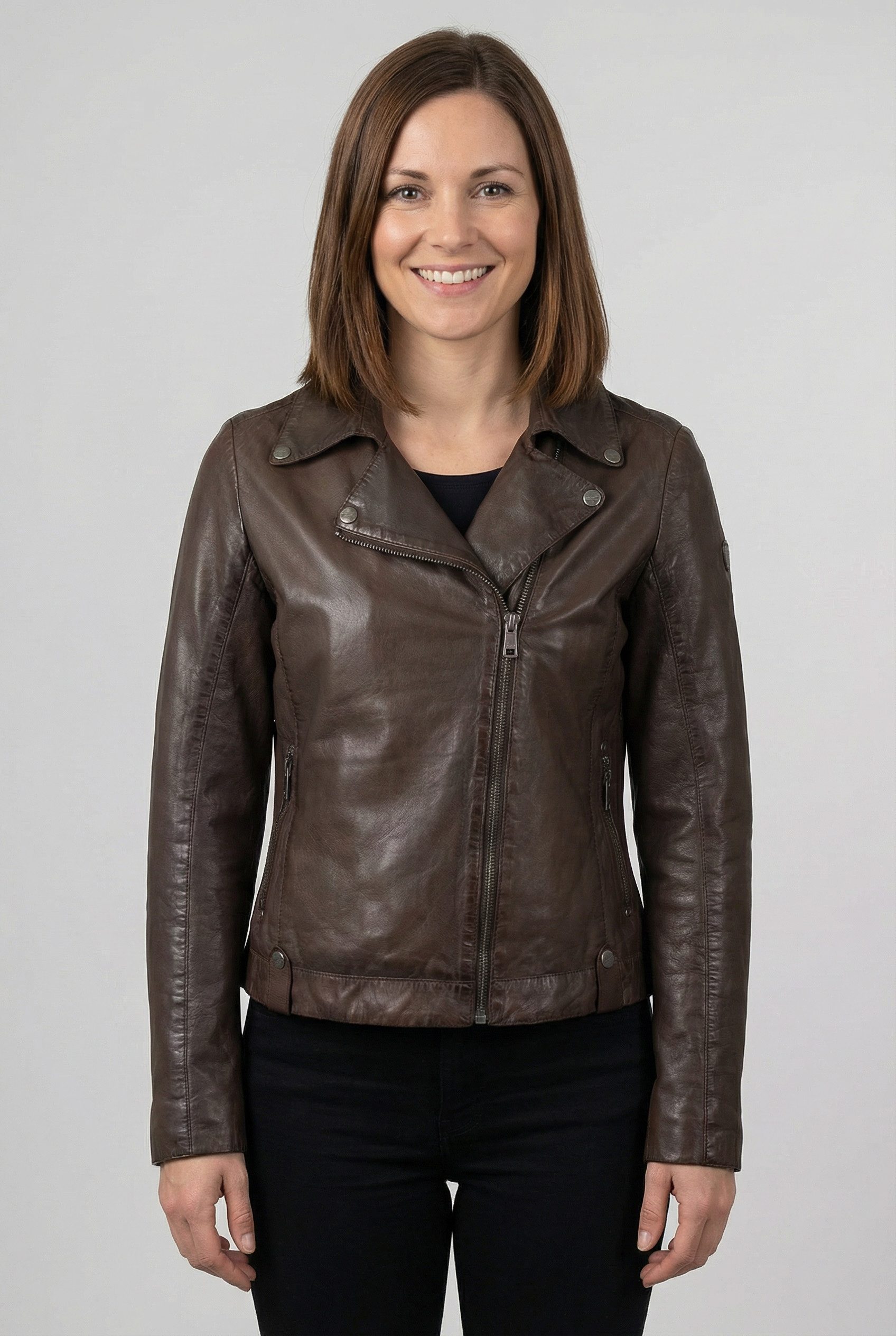 Mauritius Lederjacke MWFarah mit Reverskragen günstig online kaufen