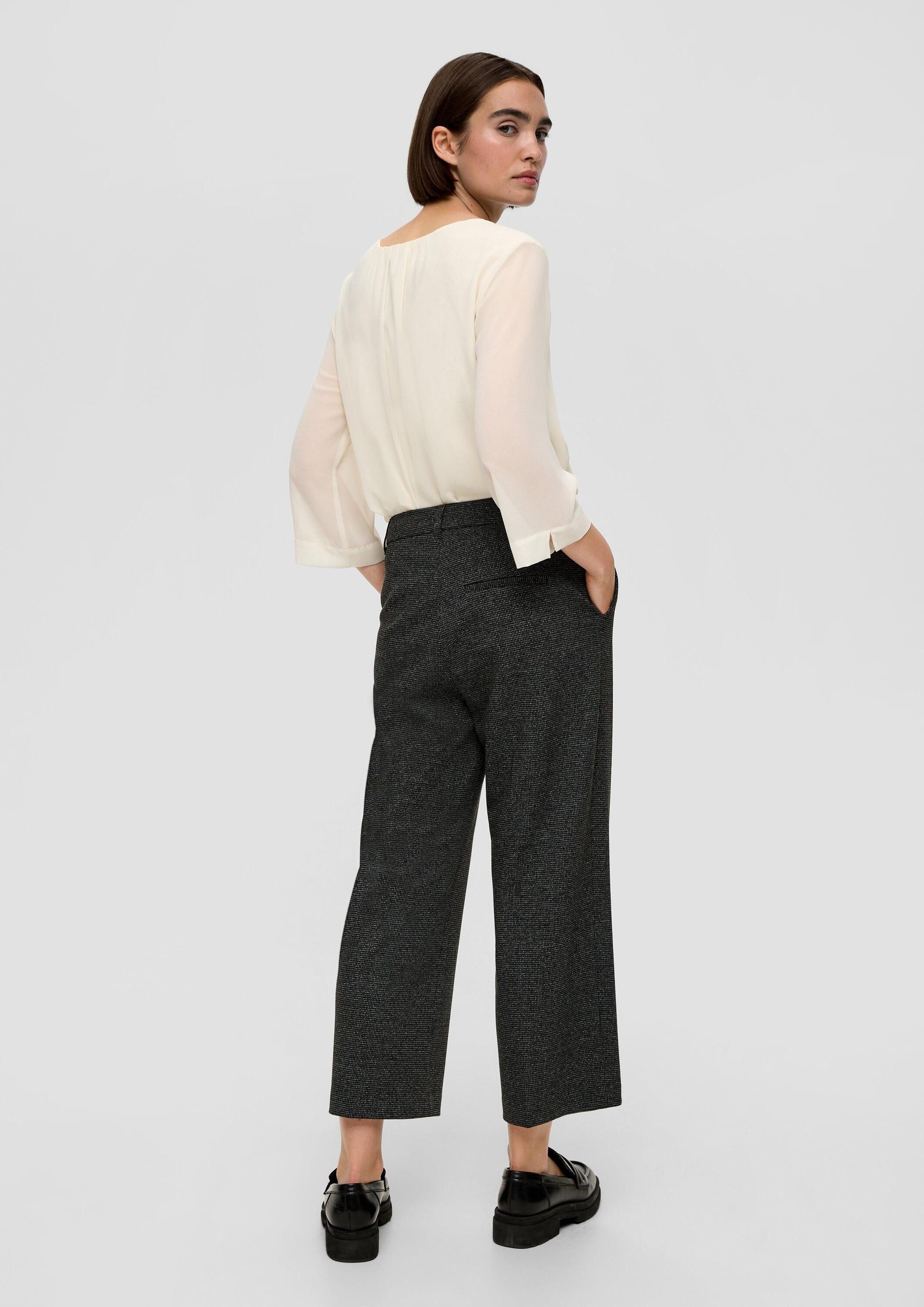 s.Oliver Culotte Hose Regular: Gemusterte Culotte