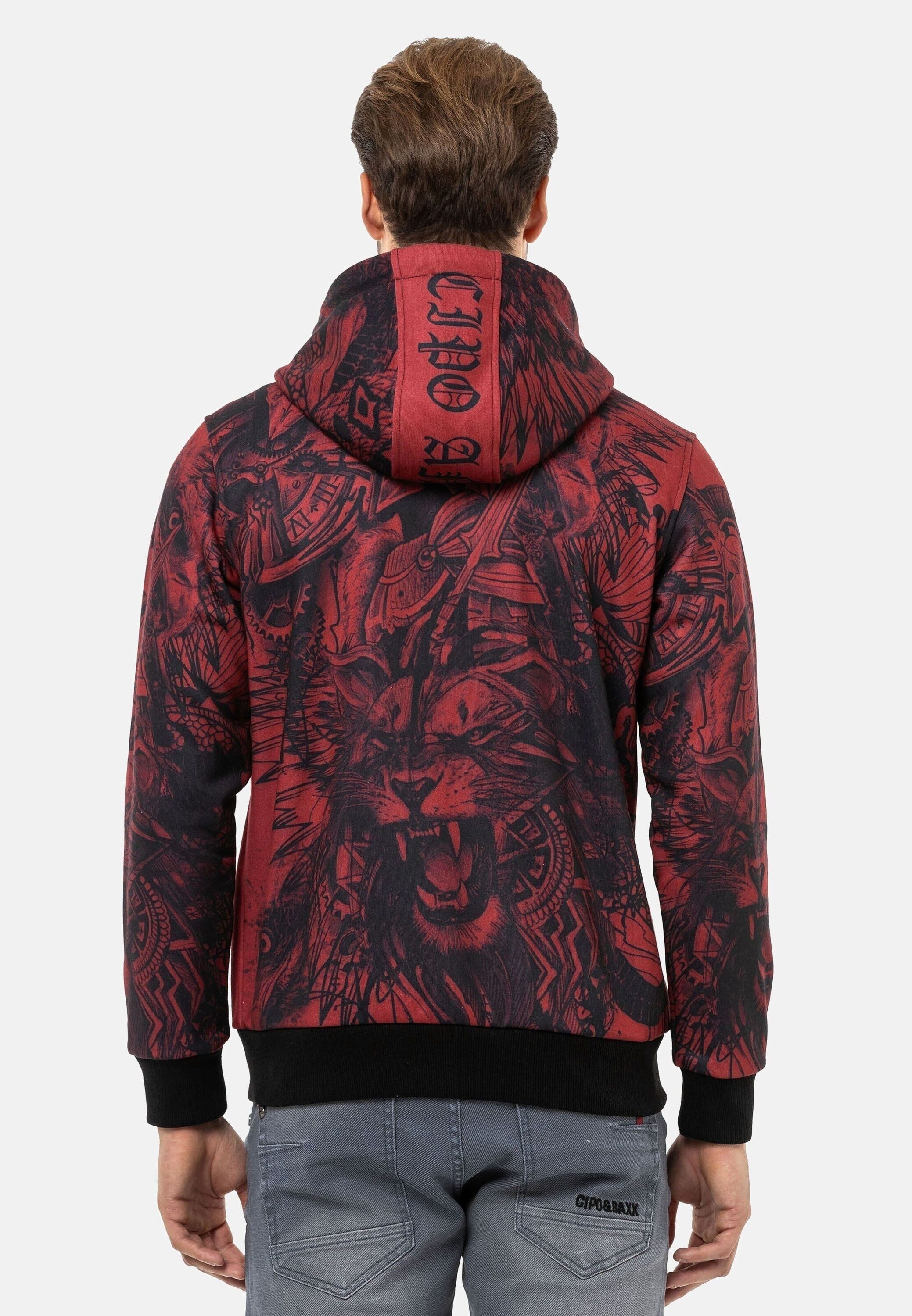 Cipo & Baxx Sweatjacke Jacken (1-tlg) mit auffälligem Print, CL559 günstig online kaufen