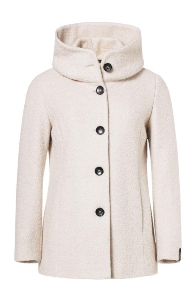 Milo Wintermantel Jesse (Wollmischung, warm, mit Kapuze) offweiss Damen günstig online kaufen