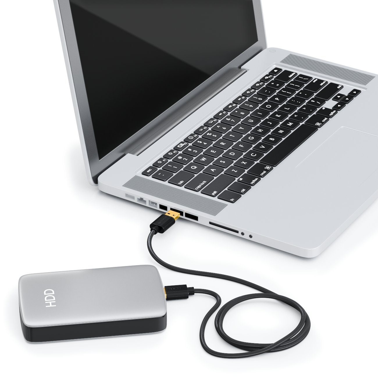 deleyCON deleyCON 1m Mini USB 2.0 Datenkabel - USB A-Stecker zu Mini B-Stecker USB-Kabel