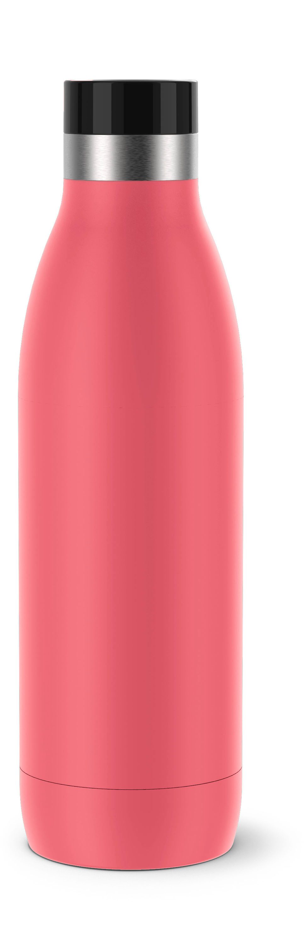 Emsa Isolierflasche Trinkflasche Bludrop, Edelstahl, Quick-Press Deckel, 360° Trinkgenuss, 12h warm/24h kühl