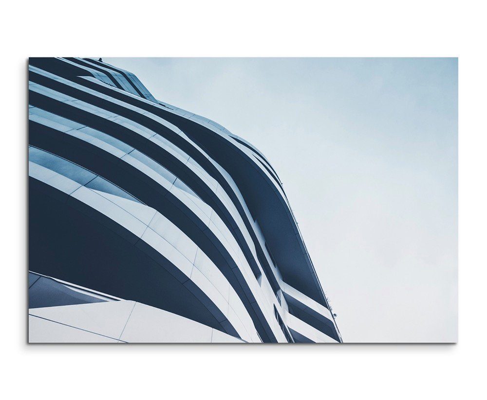Sinus Art Leinwandbild Architekturfotografie – Gebäude in Mailand auf Leinwand