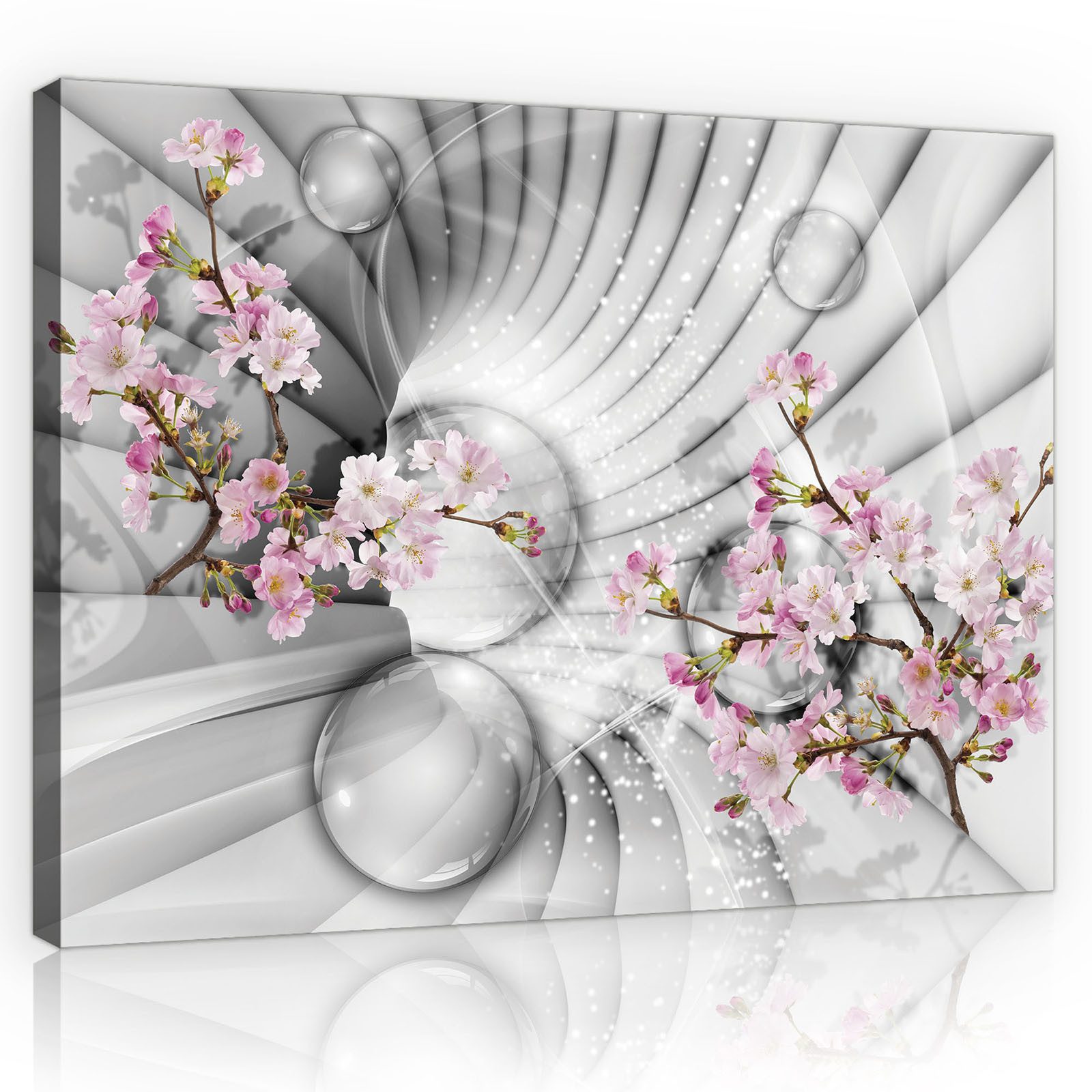 Wallarena Leinwandbild Blumen Schlafzimmer Bilder Wanddekoration günstig online kaufen