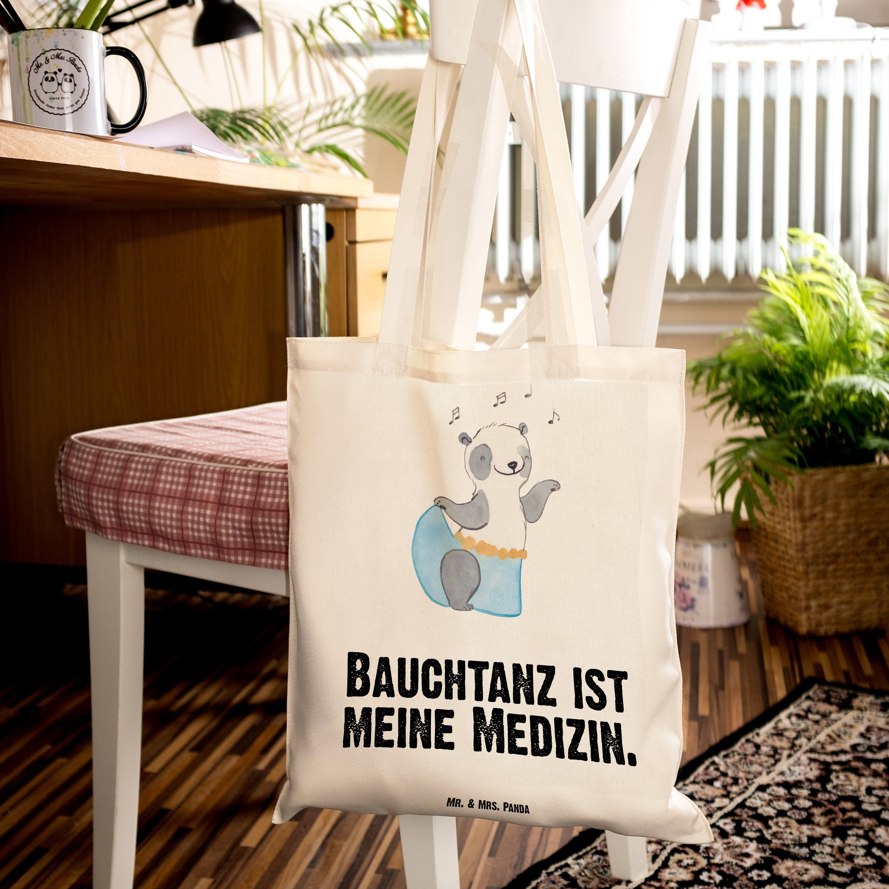 Mr. & Mrs. Panda Bauchtanz Transparent (1-tlg) Beutel, Panda Medizin Geschenk, orie - - Hobby, Tragetasche