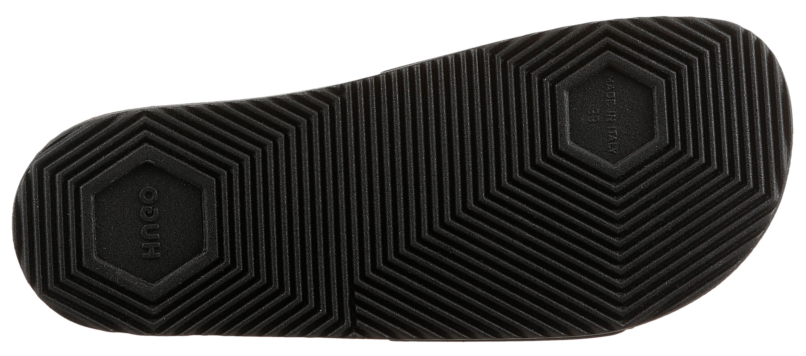 HUGO Timein slid Badepantolette Sommerschuh, Strandschuh, Urlaubschuh mit großem Logo