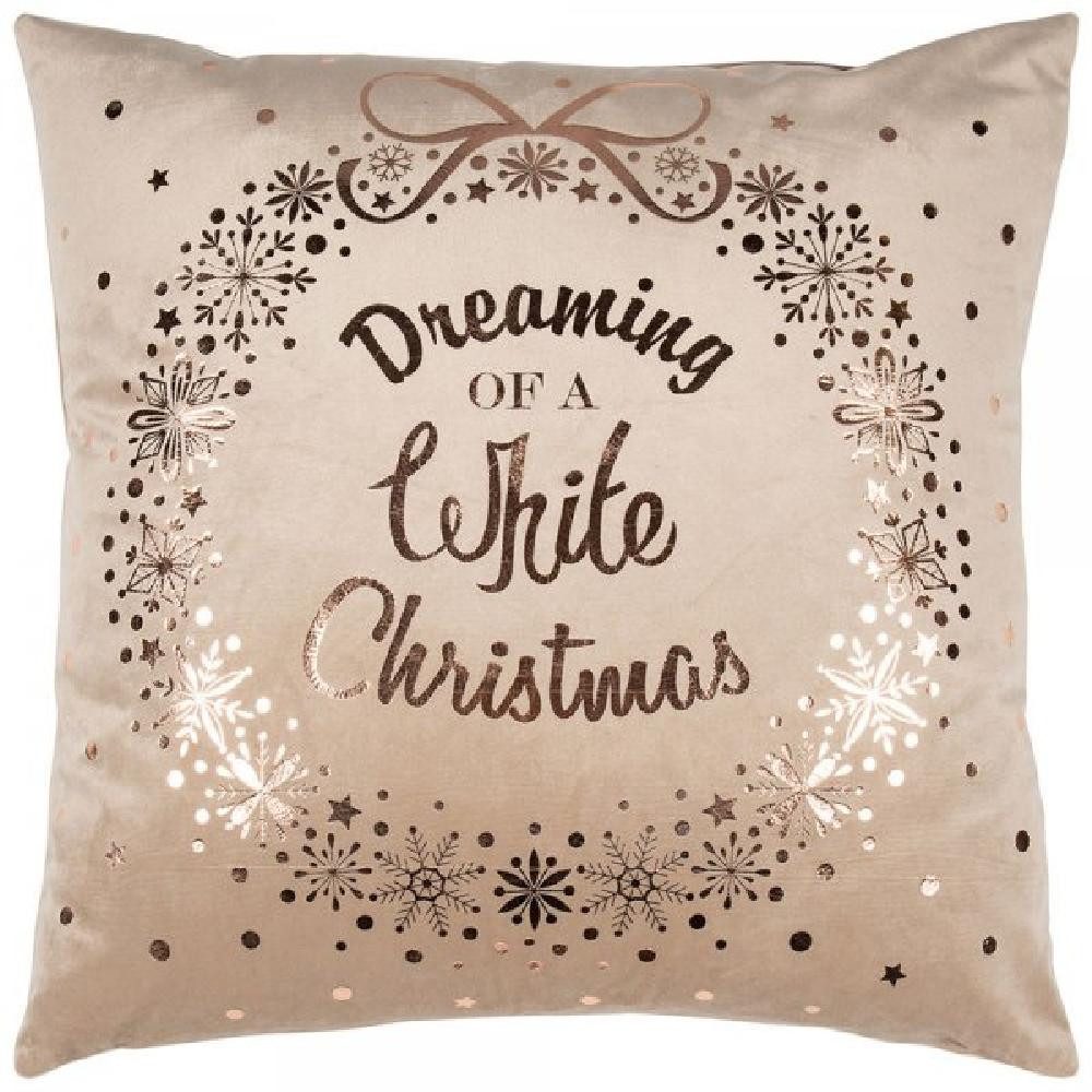PAD Kissenhülle Kissenhülle Glitter Dreaming of a White Christmas (45x45cm) günstig online kaufen