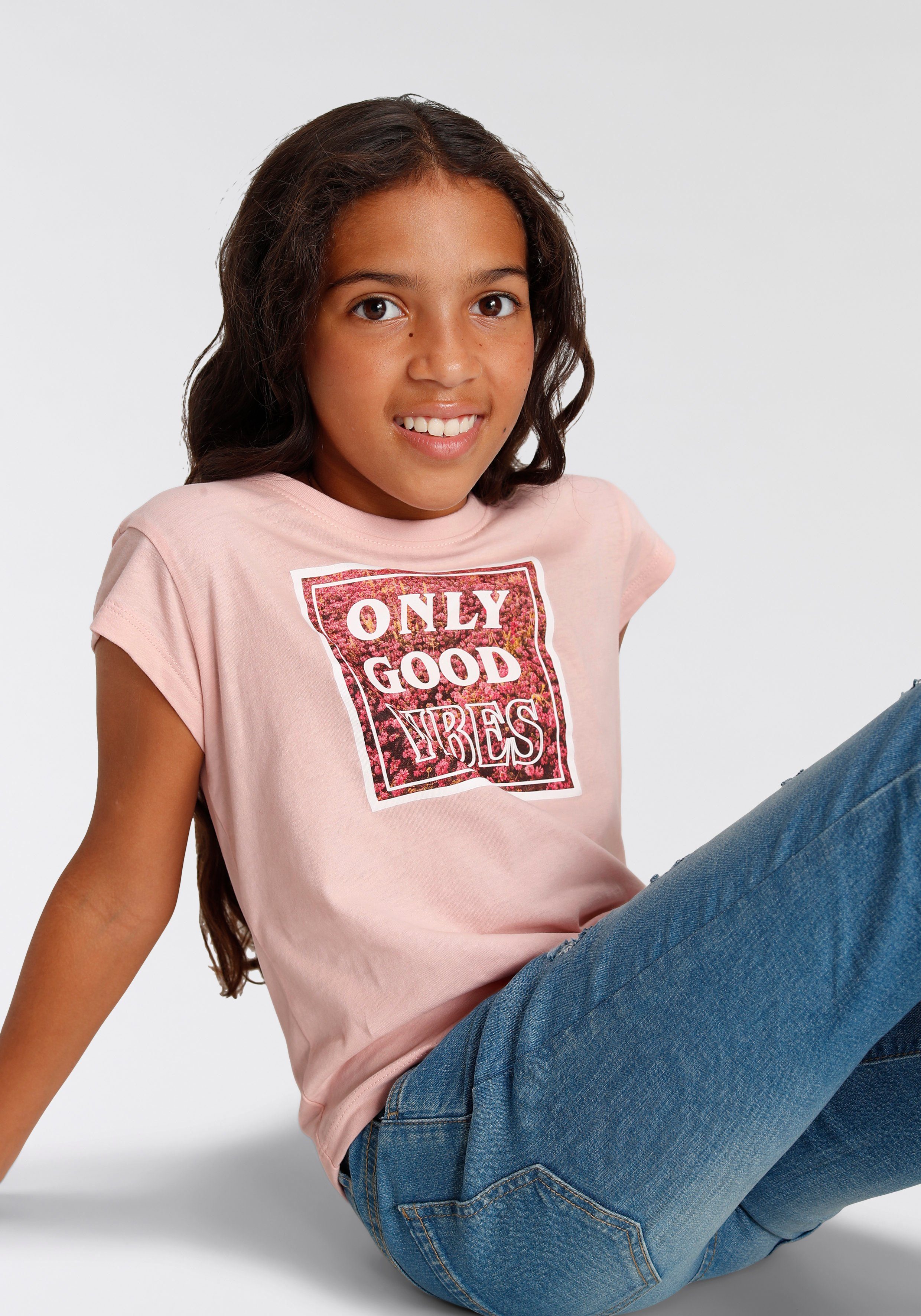 ONLY modische GOOD kurze VIBES Form T-Shirt KIDSWORLD