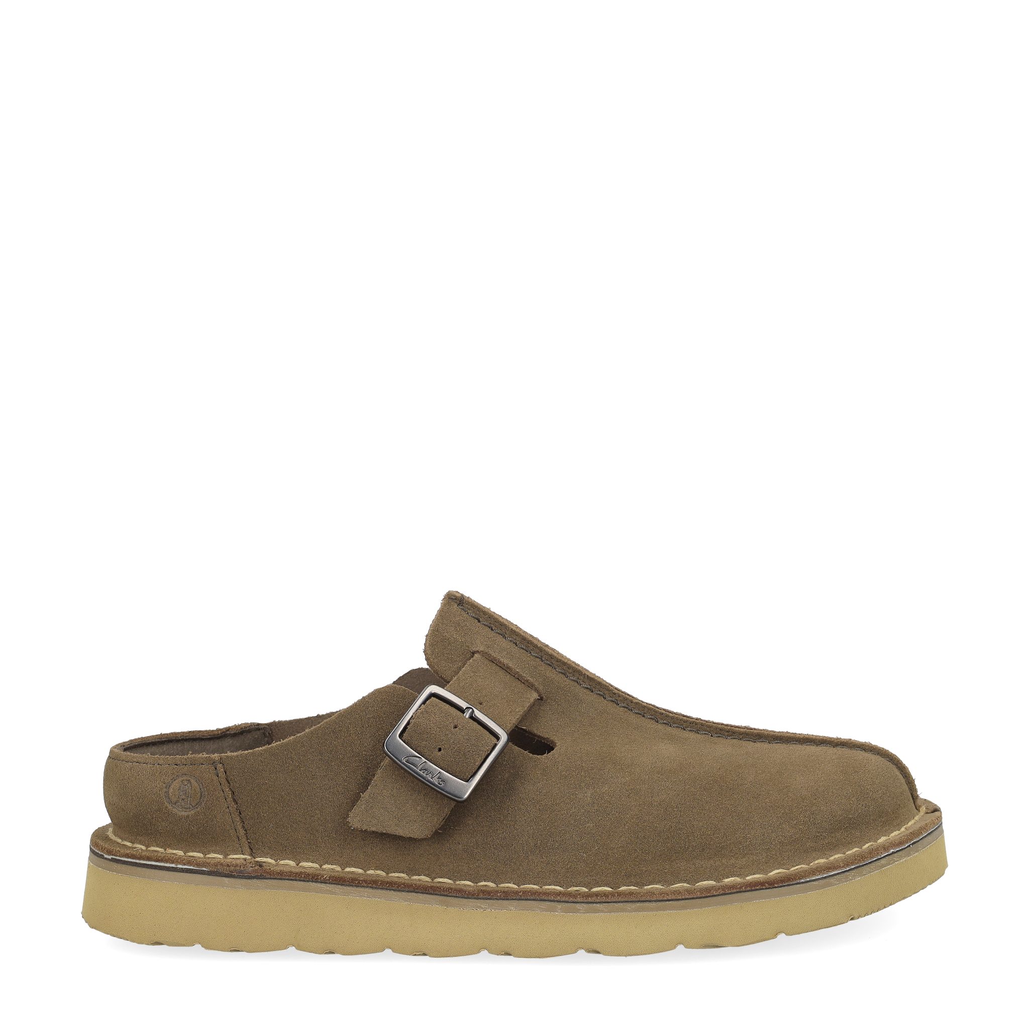 Clarks Solsbury Mule 26186616 7, Sandaletten, Grün/Braun, Herren Sandalette