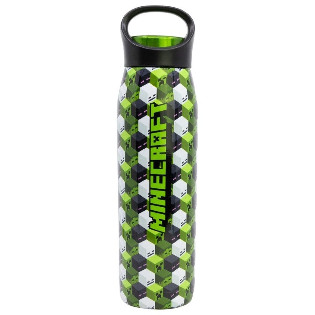 Minecraft Trinkflasche Flasche 665 ml aus Edelstahl mit Schraubdeckel