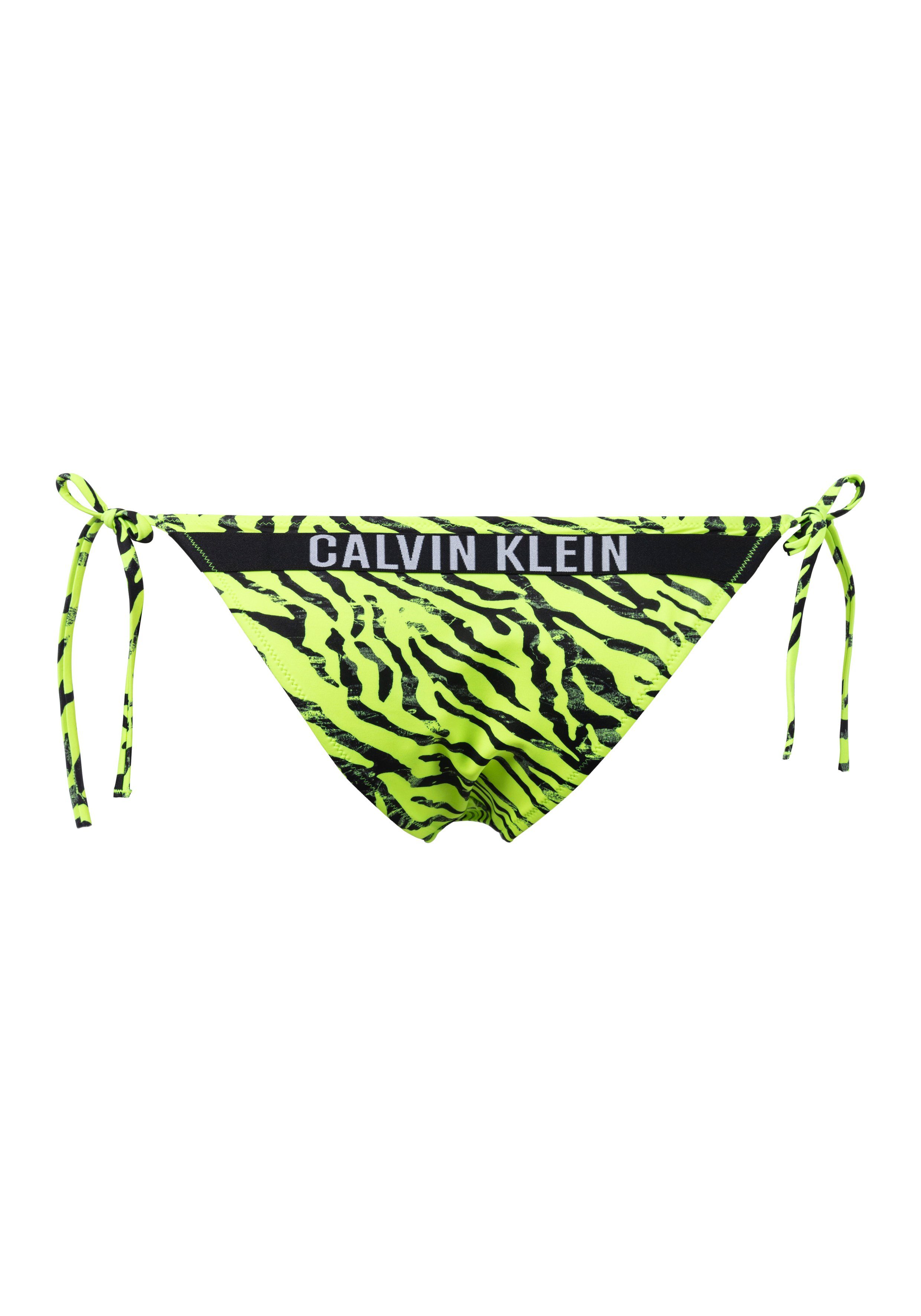 Calvin Klein Swimwear Bikini-Hose STRING SIDE TIE-PRINT mit Logodetail günstig online kaufen