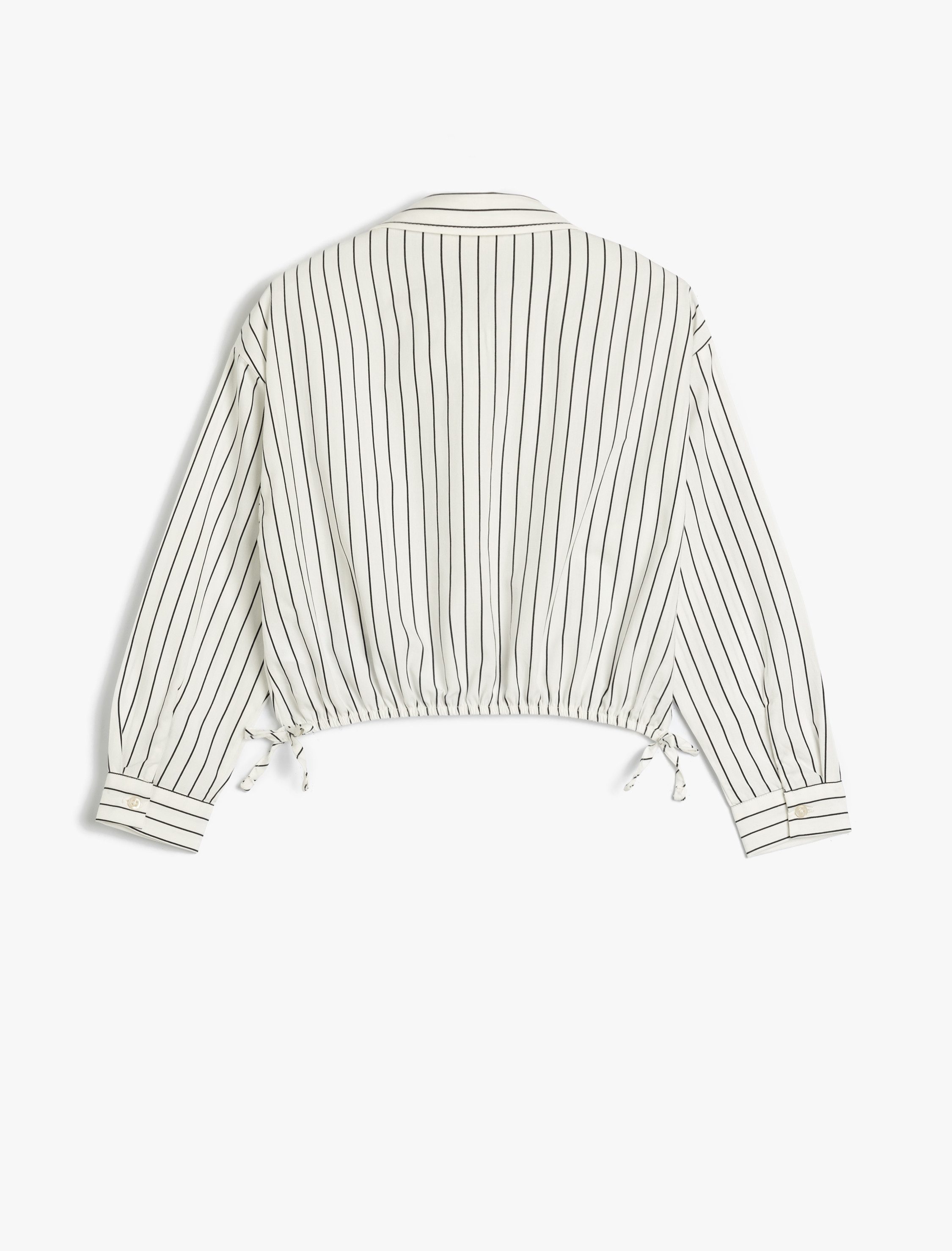 Koton Hemdbluse Koton Gestreiftes Baumwollhemd