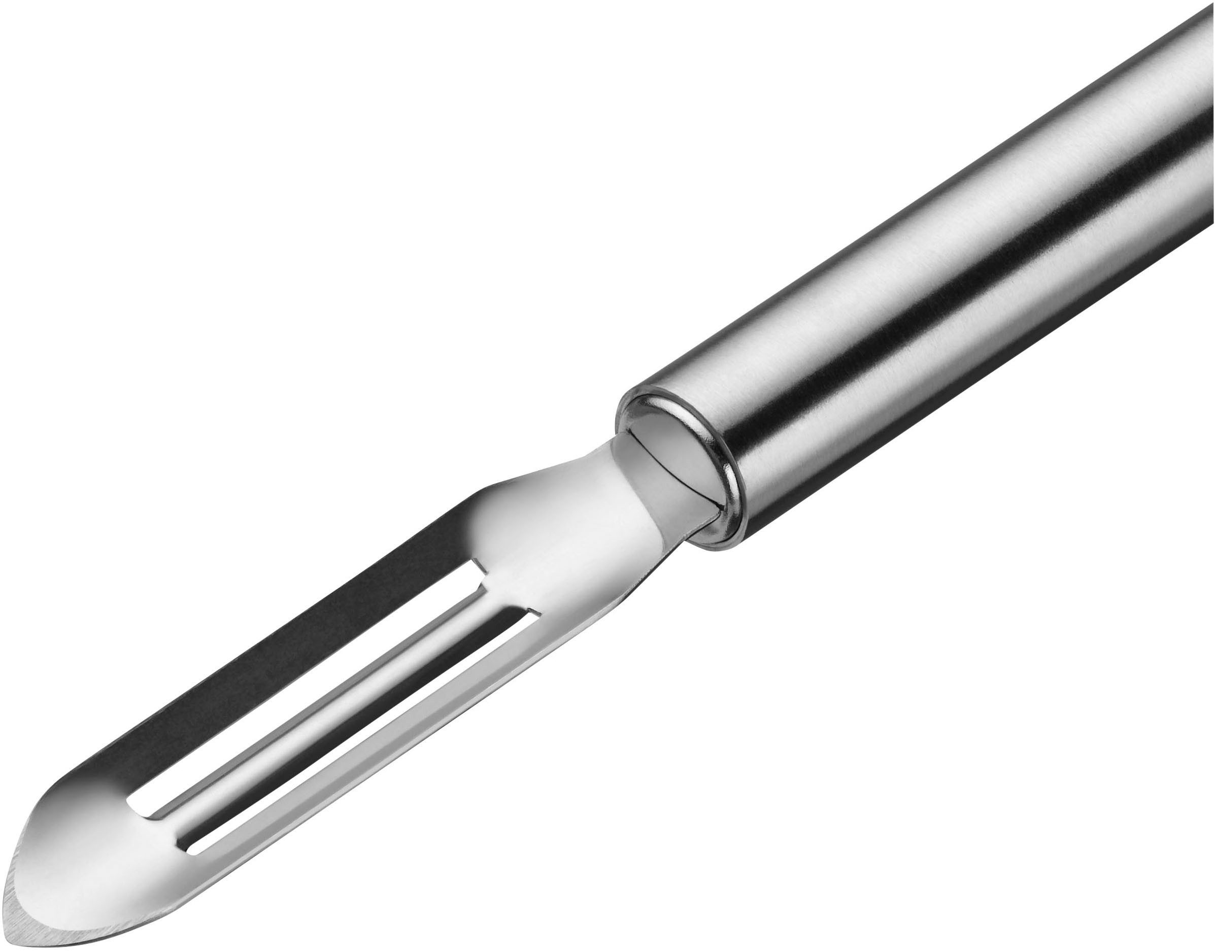 WMF Sparschäler Profi Plus, (1-tlg), 19 cm, dünnes schälen von Gemüse, Cromargan: Edelstahl Rostfrei 18/10