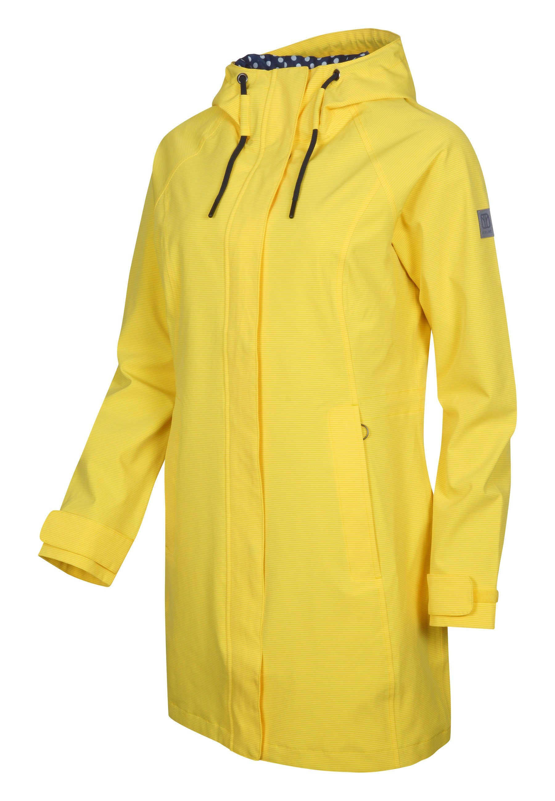 Mantel, lemon leichter Regenjacke Breatheeasy 2-Wege-Reißverschluss Elkline langer