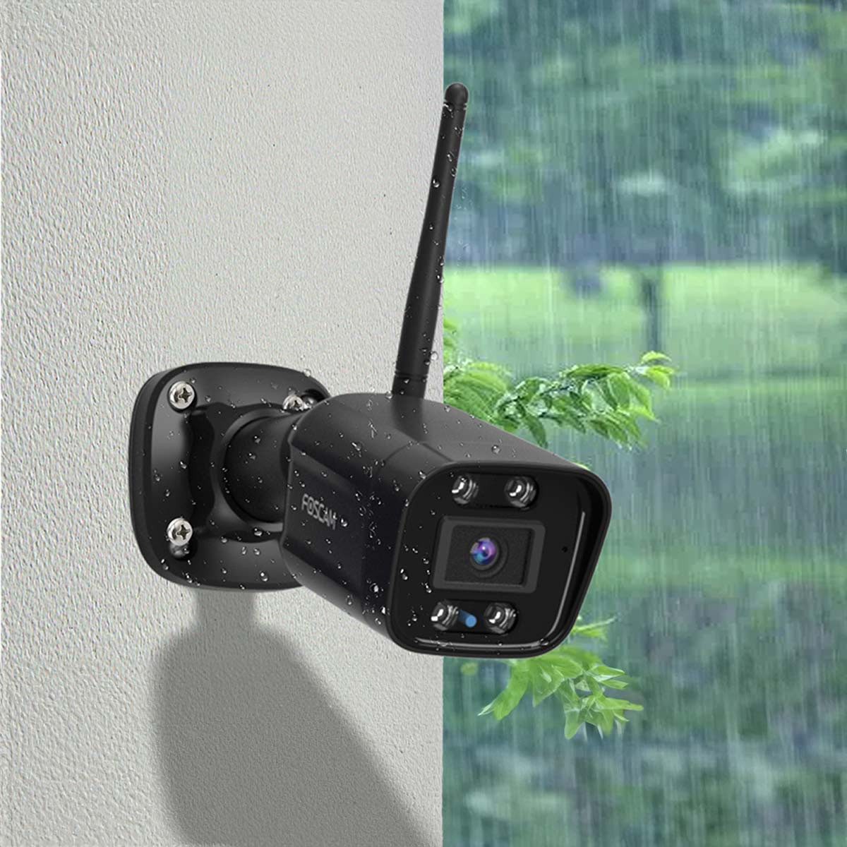 Foscam Überwachungskamera FOSCAM V8P 8 MP Dual-Band WLAN (Außenbereich, Innenbereich, Nachtsicht, Personen-/Fahrzeugerkennung, Scheinwerfer, Sirene)