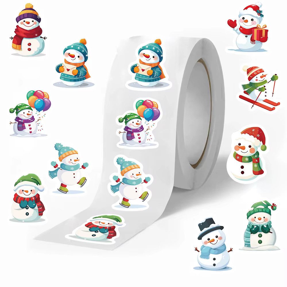 Ware aus aller Welt Aufkleber 500 Weihnachtsaufkleber Geschenkaufkleber weihnachtlich Sticker, (500tlg)